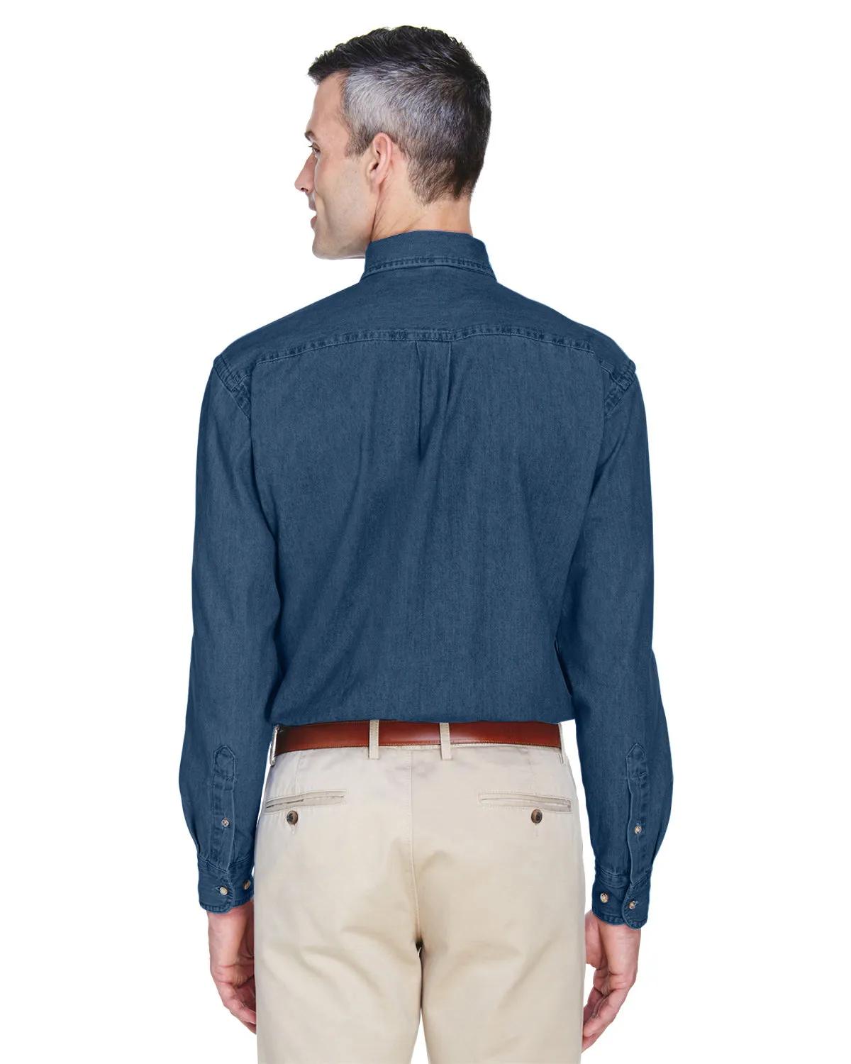 Men's Tall Long-Sleeve Denim Shirt 4 of 19