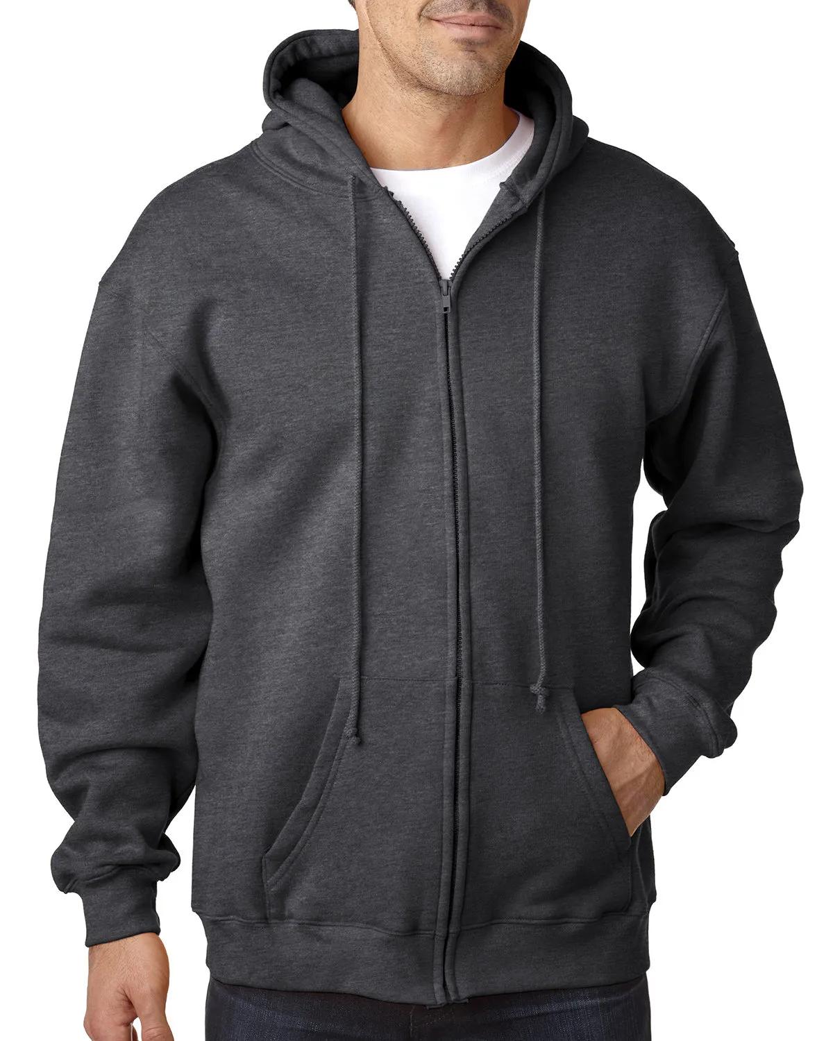 Adult USA Made Full-Zip Heavyweight Hooded Sweatshirt 1 of 21