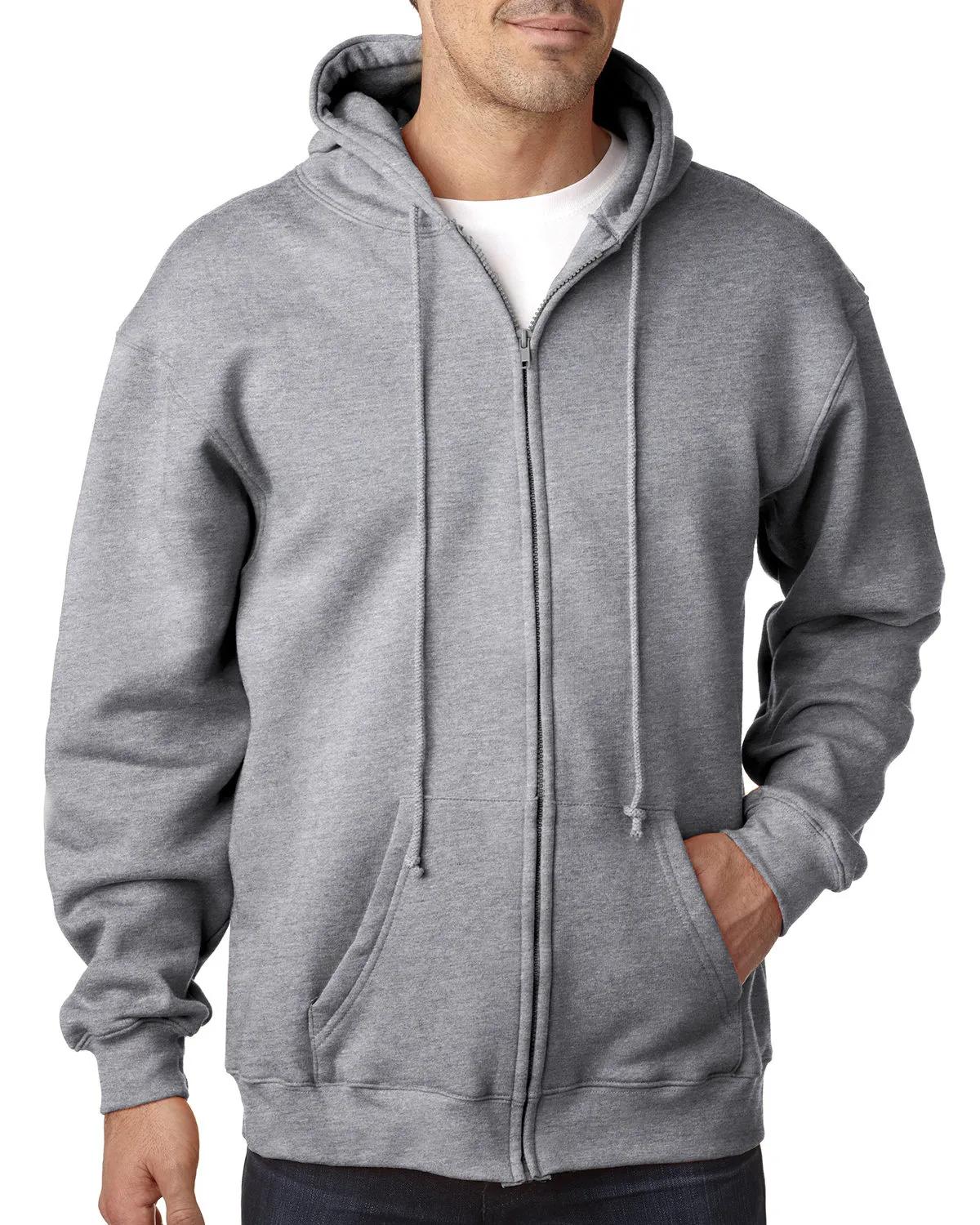 Adult USA Made Full-Zip Heavyweight Hooded Sweatshirt 3 of 21