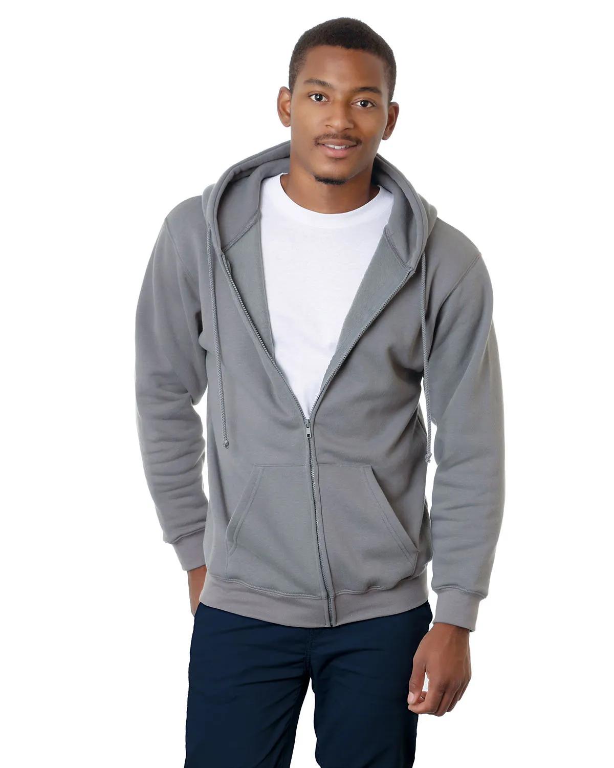 Adult USA Made Full-Zip Heavyweight Hooded Sweatshirt 8 of 21