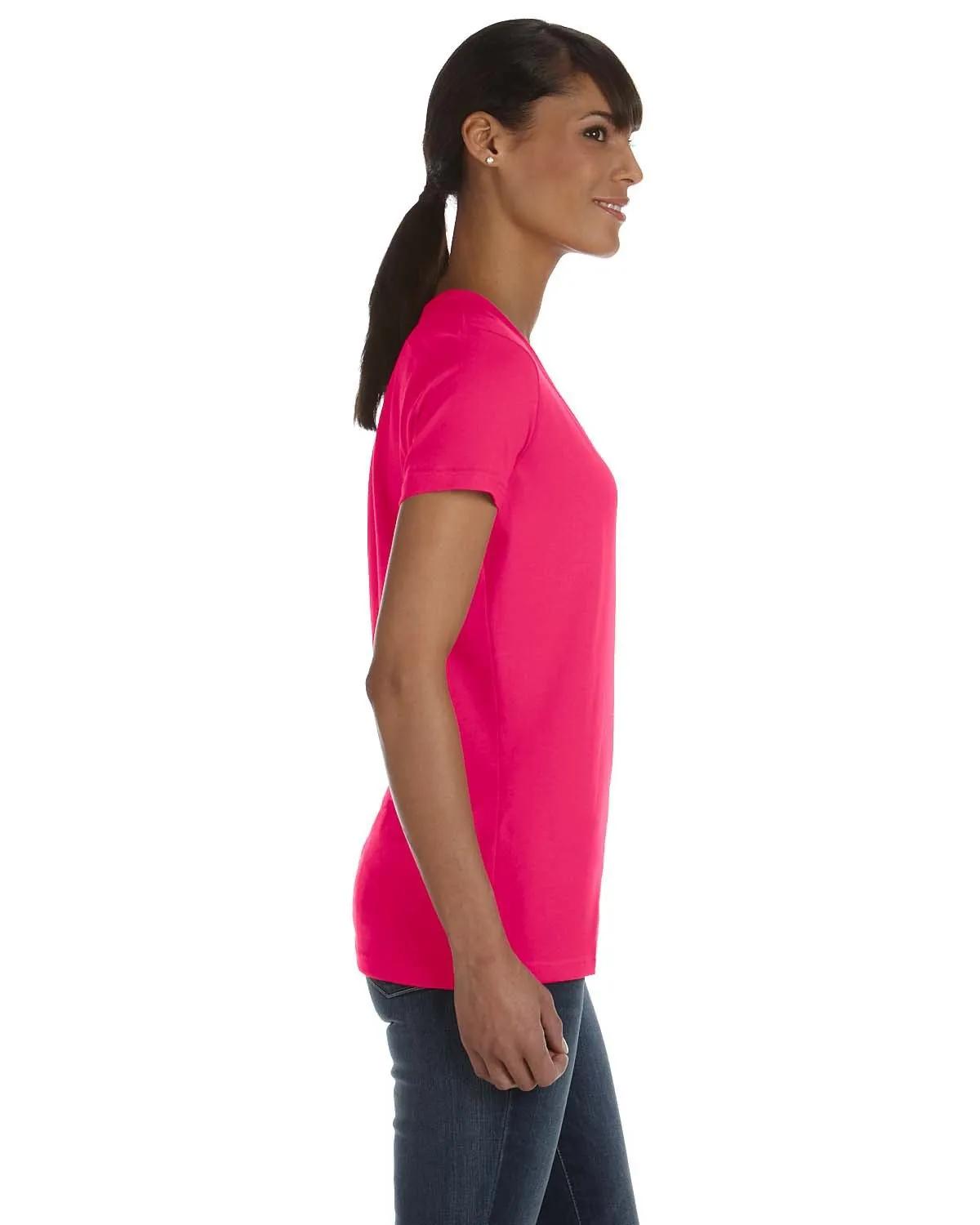 Ladies' HD Cotton™ V-Neck T-Shirt 16 of 16