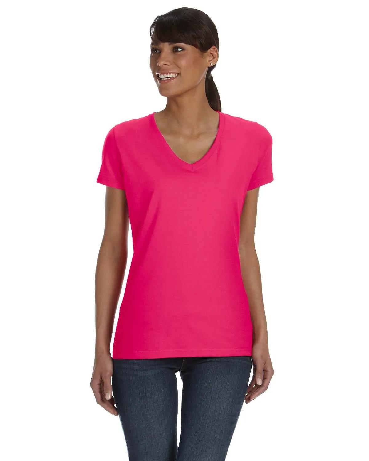 Ladies' HD Cotton™ V-Neck T-Shirt 4 of 16