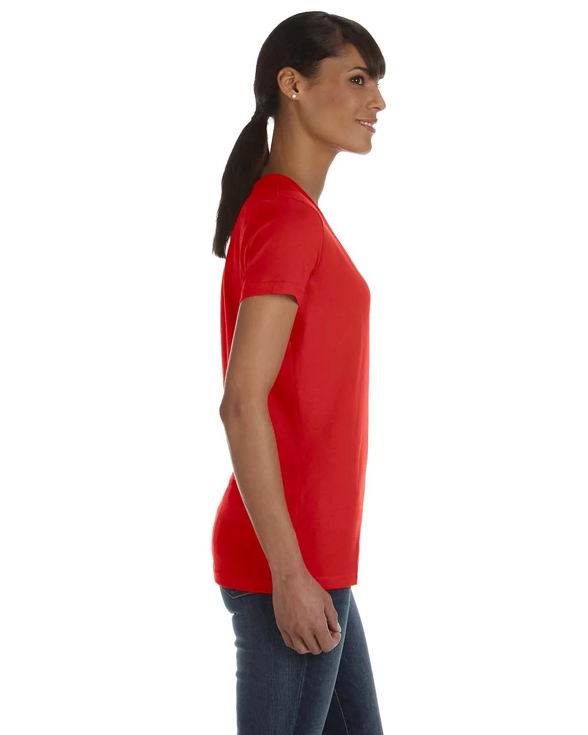 Ladies' HD Cotton™ V-Neck T-Shirt 14 of 16