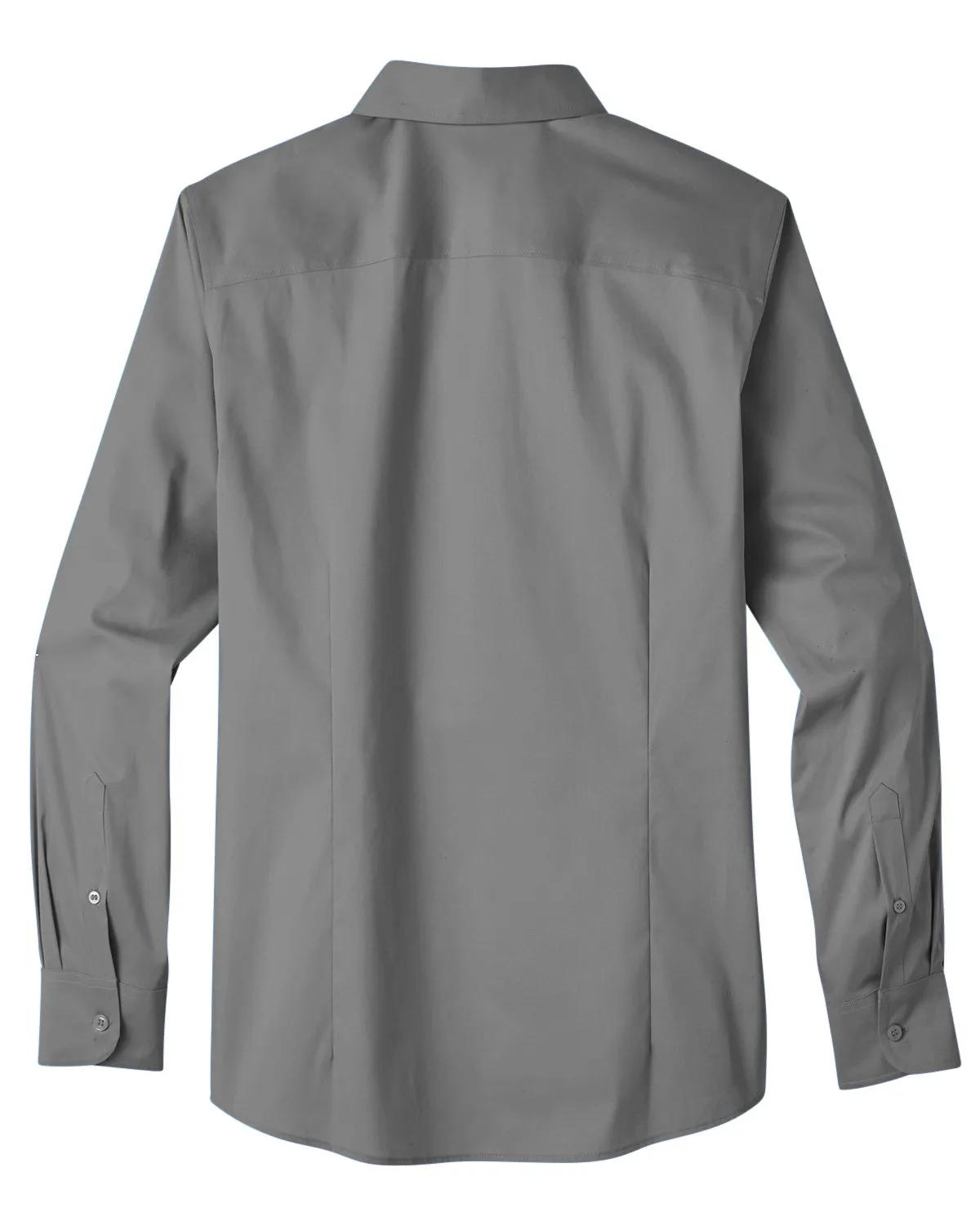 Men's Crown Collection® Stretch Broadcloth Slim Fit Woven Shirt 3 of 16