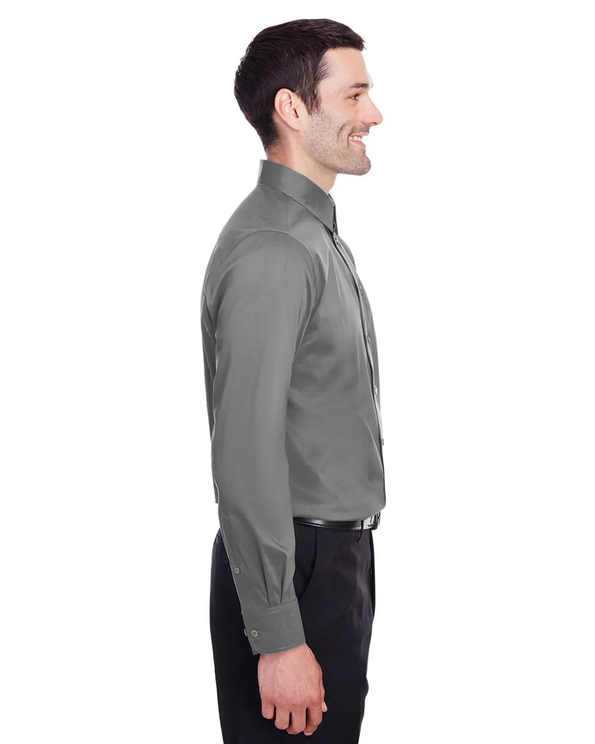 Men's Crown Collection® Stretch Broadcloth Slim Fit Woven Shirt 4 of 16
