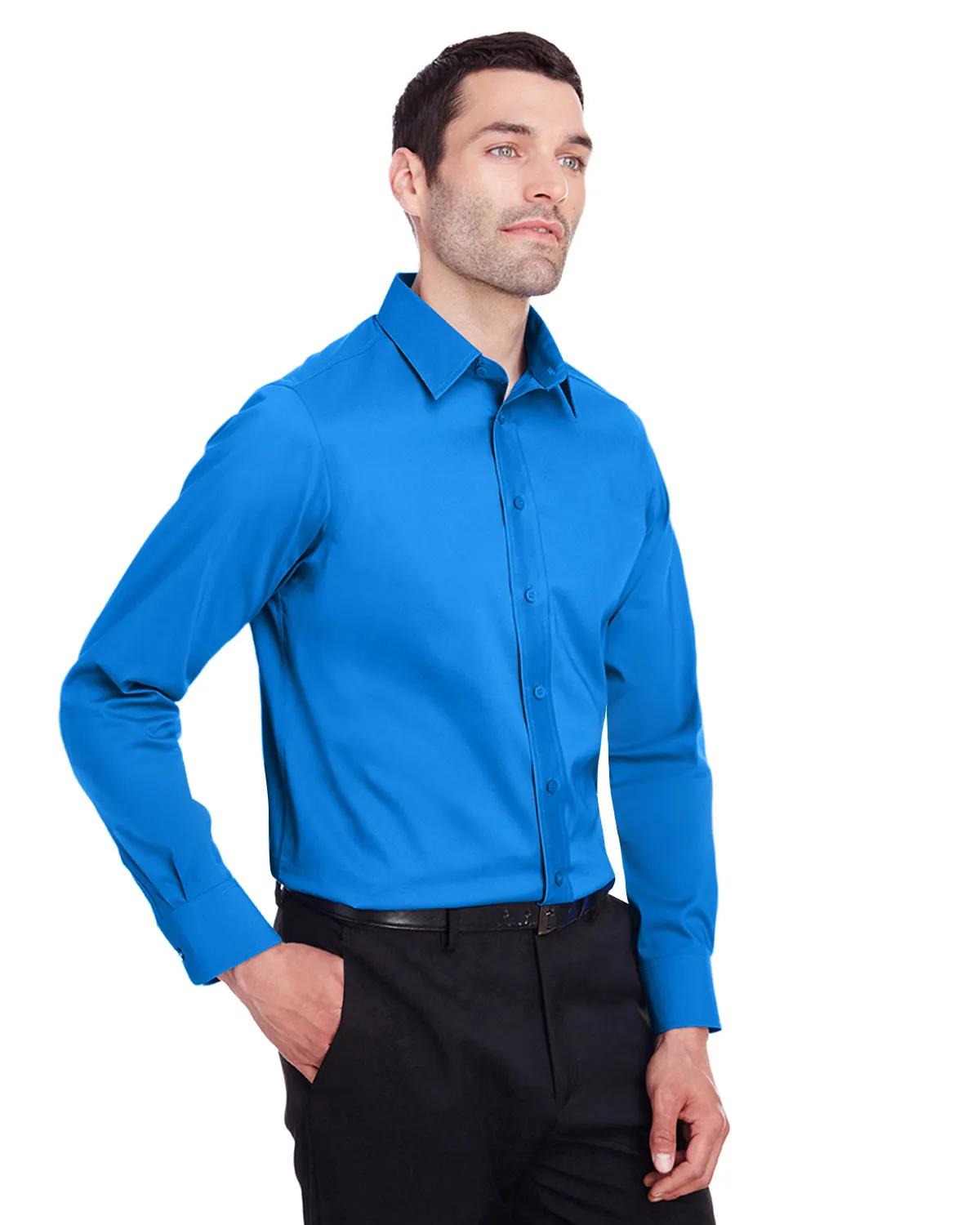 Men's Crown Collection® Stretch Broadcloth Slim Fit Woven Shirt 8 of 16