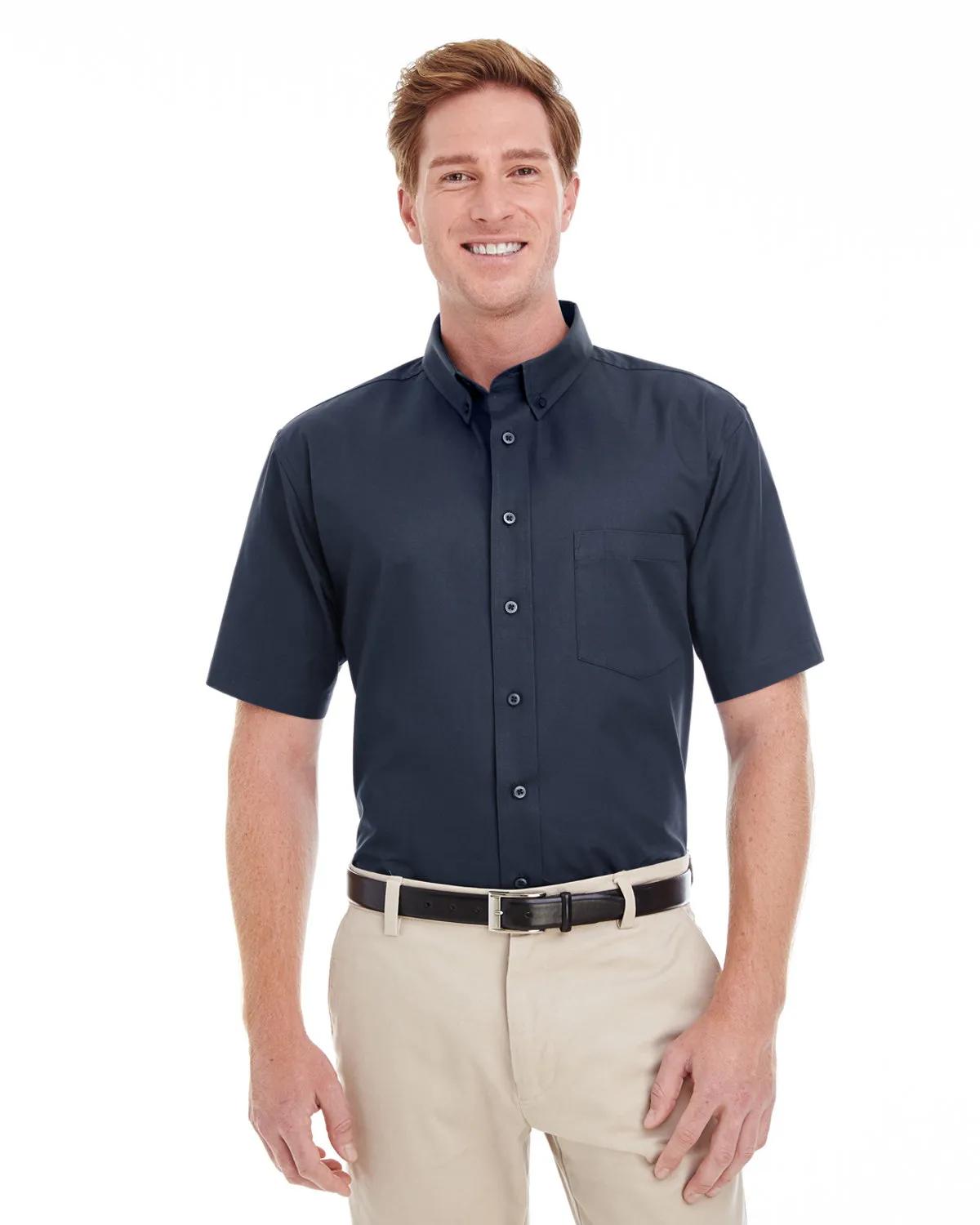 Men's Foundation Cotton Short-Sleeve Twill Shirt with Teflon™ 3 of 15