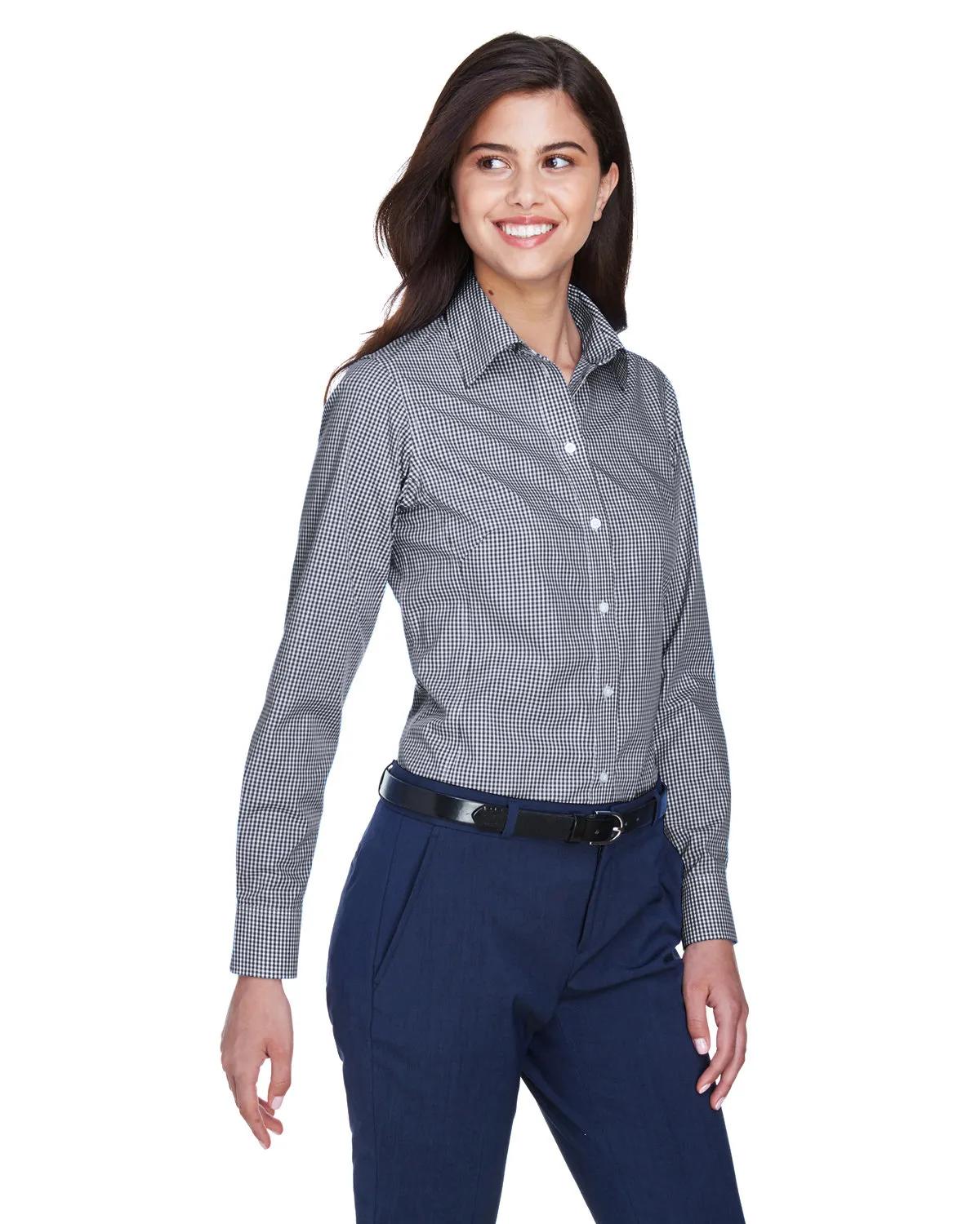 Ladies' Ladies' Crown Collection® Gingham Check Woven Shirt 25 of 40