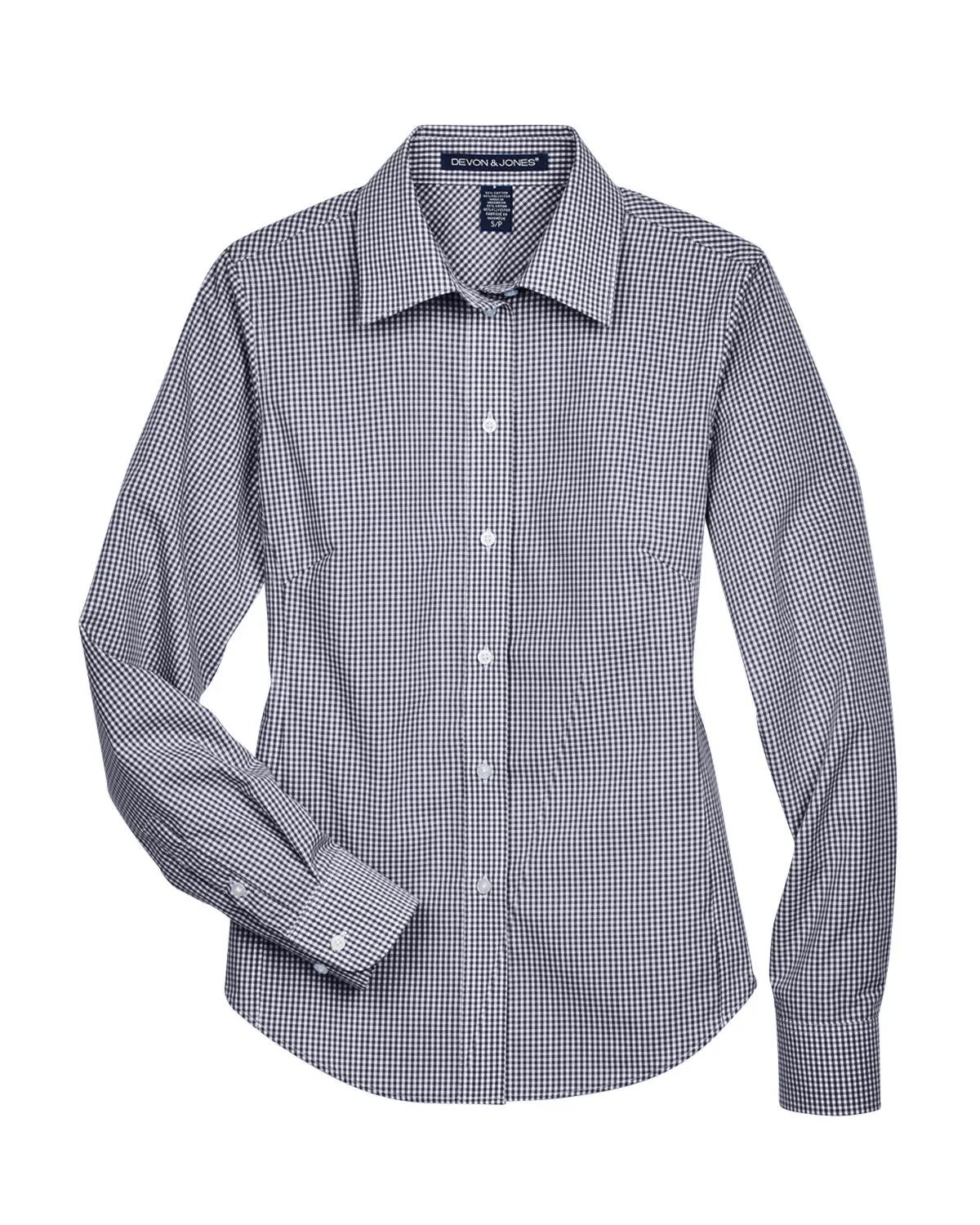 Ladies' Ladies' Crown Collection® Gingham Check Woven Shirt 17 of 40