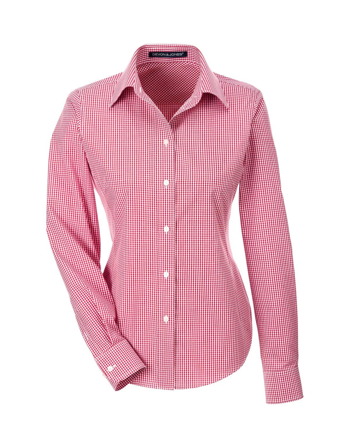 Ladies' Ladies' Crown Collection® Gingham Check Woven Shirt 19 of 40