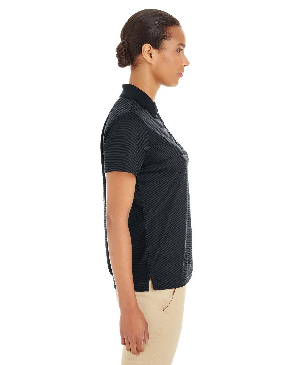 Ladies' Express Microstripe Performance Piqué Polo 2 of 7