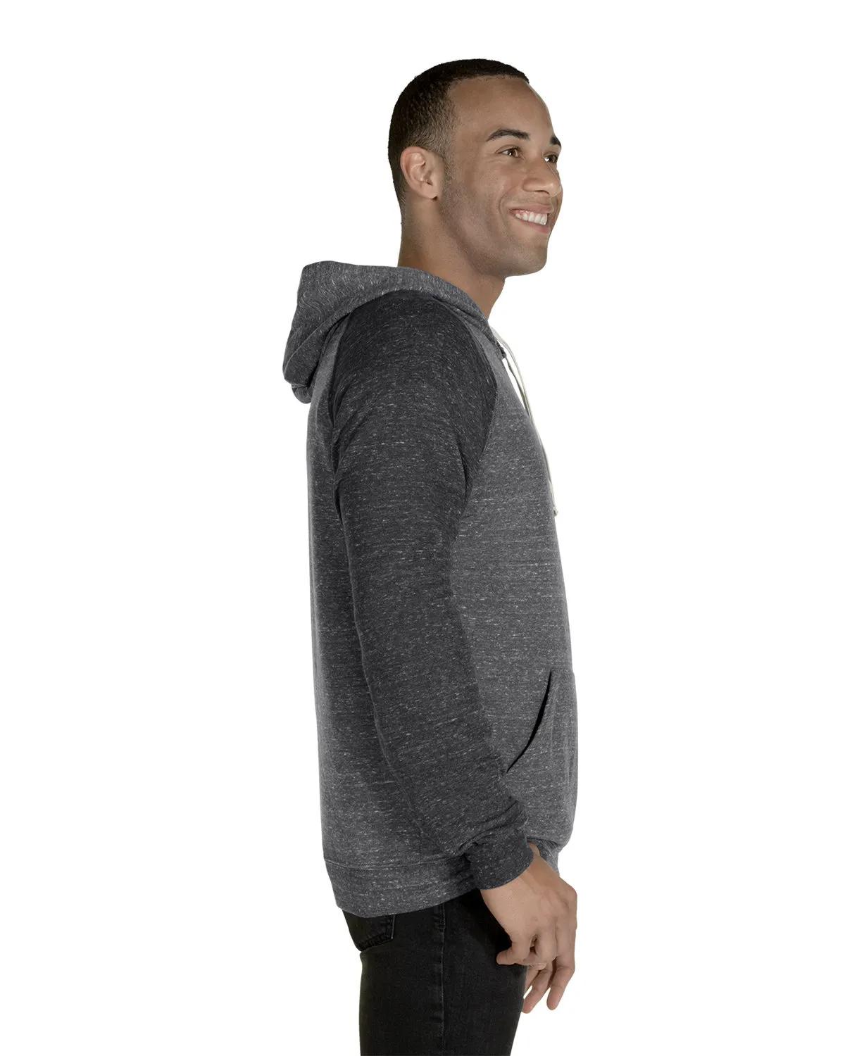 Adult Snow Heather Raglan Hooded Sweatshirt 14 of 22