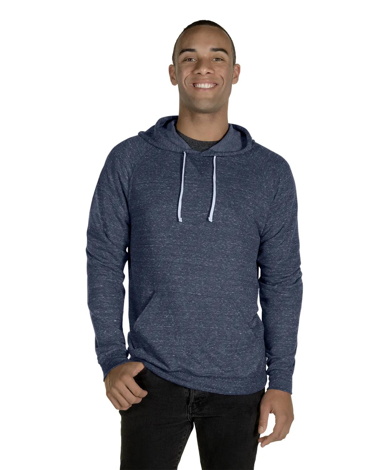 Adult Snow Heather Raglan Hooded Sweatshirt 1 of 22