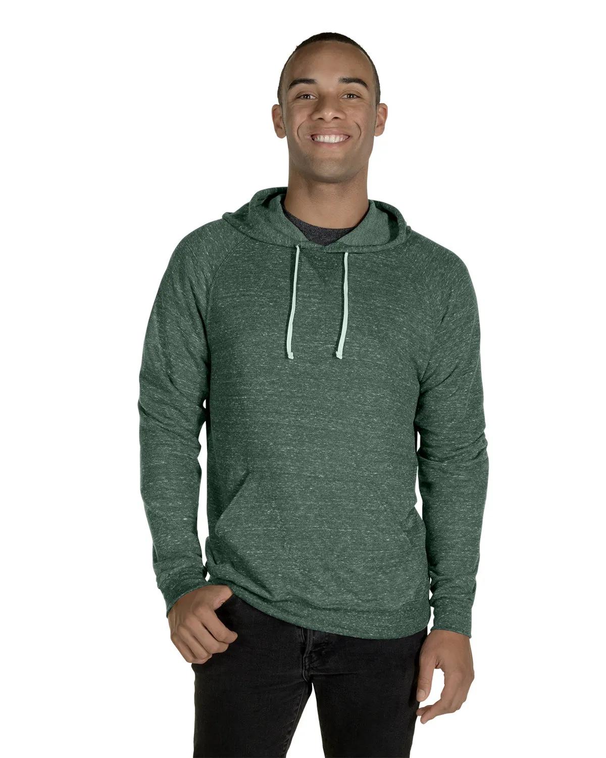 Adult Snow Heather Raglan Hooded Sweatshirt 7 of 22