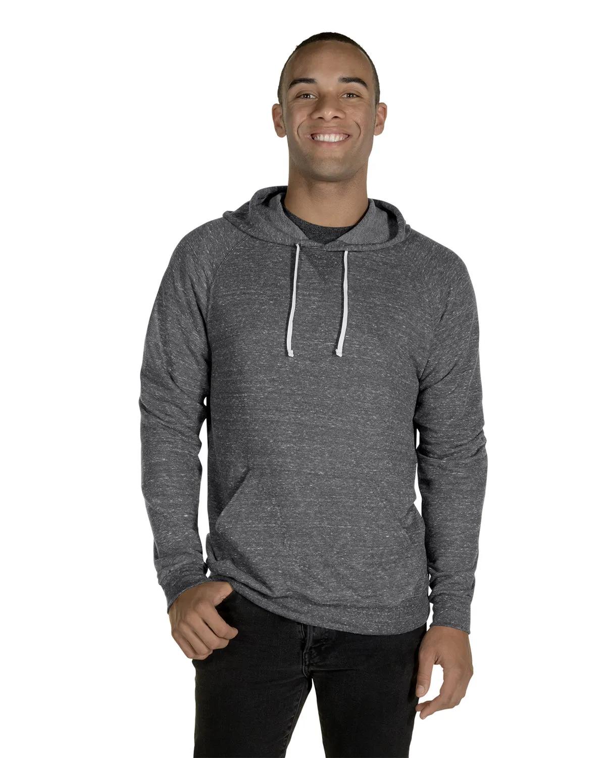 Adult Snow Heather Raglan Hooded Sweatshirt 4 of 22