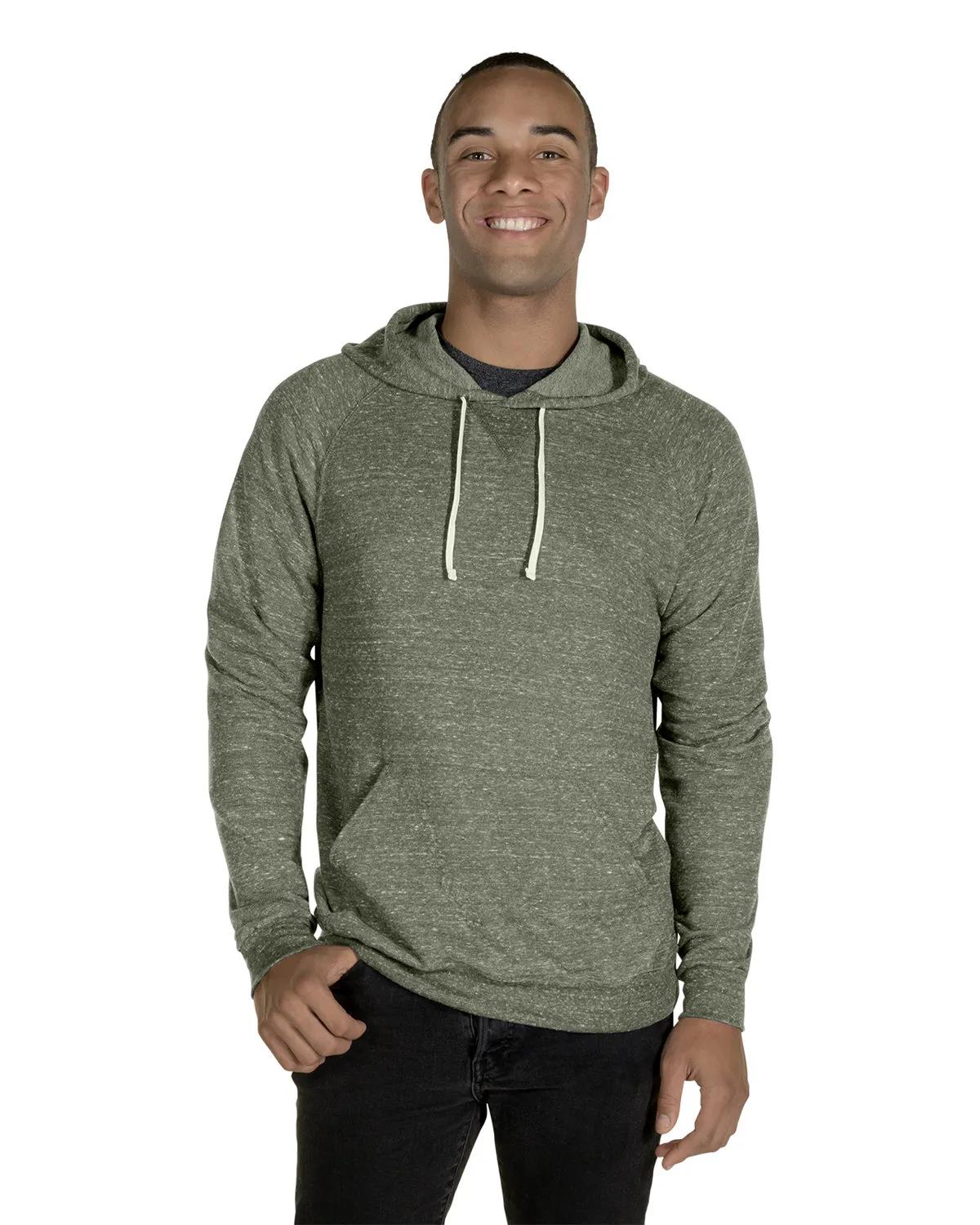 Adult Snow Heather Raglan Hooded Sweatshirt 3 of 22