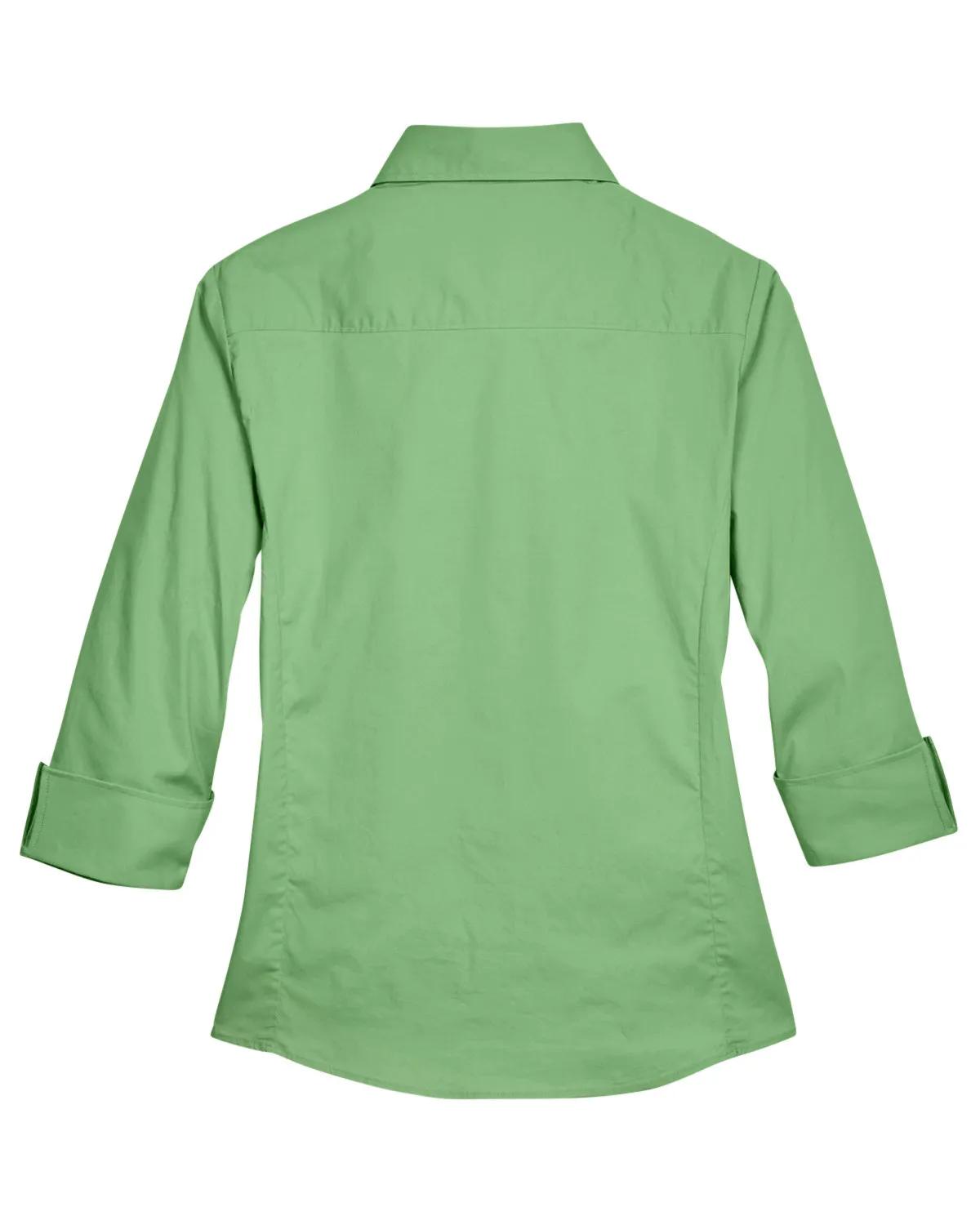 Ladies' Perfect Fit™ Three-Quarter Sleeve Stretch Poplin Blouse 47 of 48