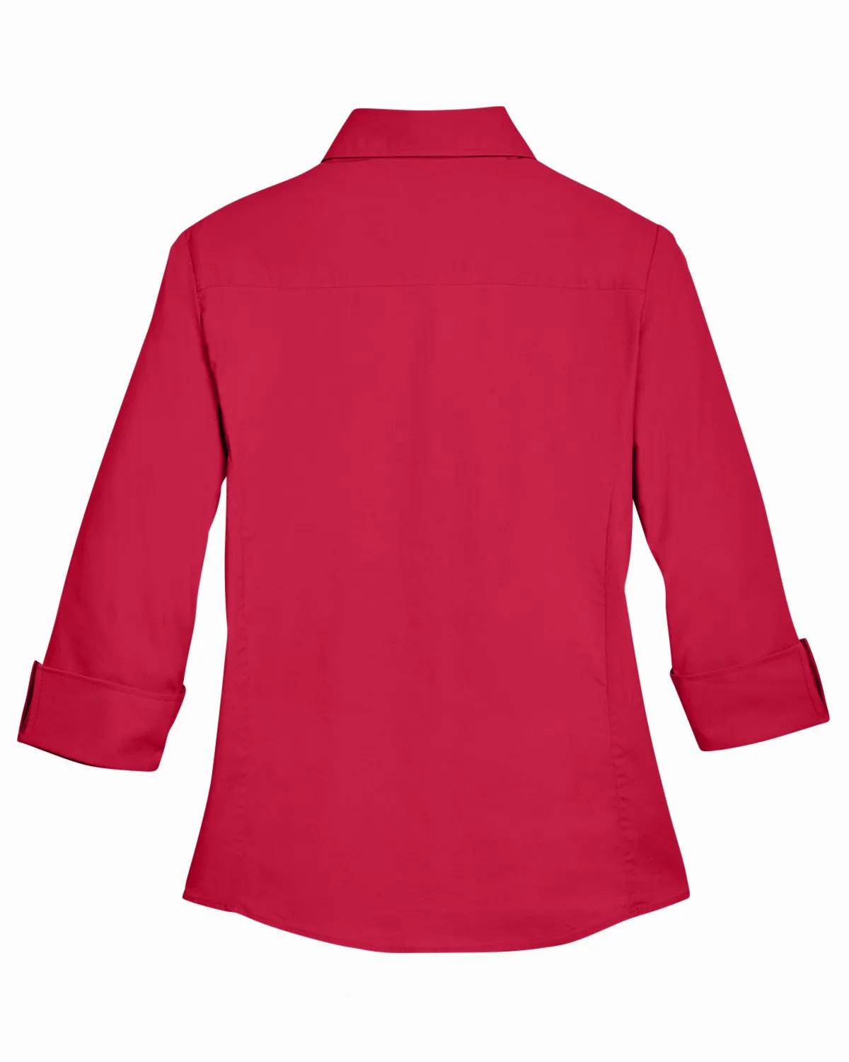 Ladies' Perfect Fit™ Three-Quarter Sleeve Stretch Poplin Blouse 24 of 48