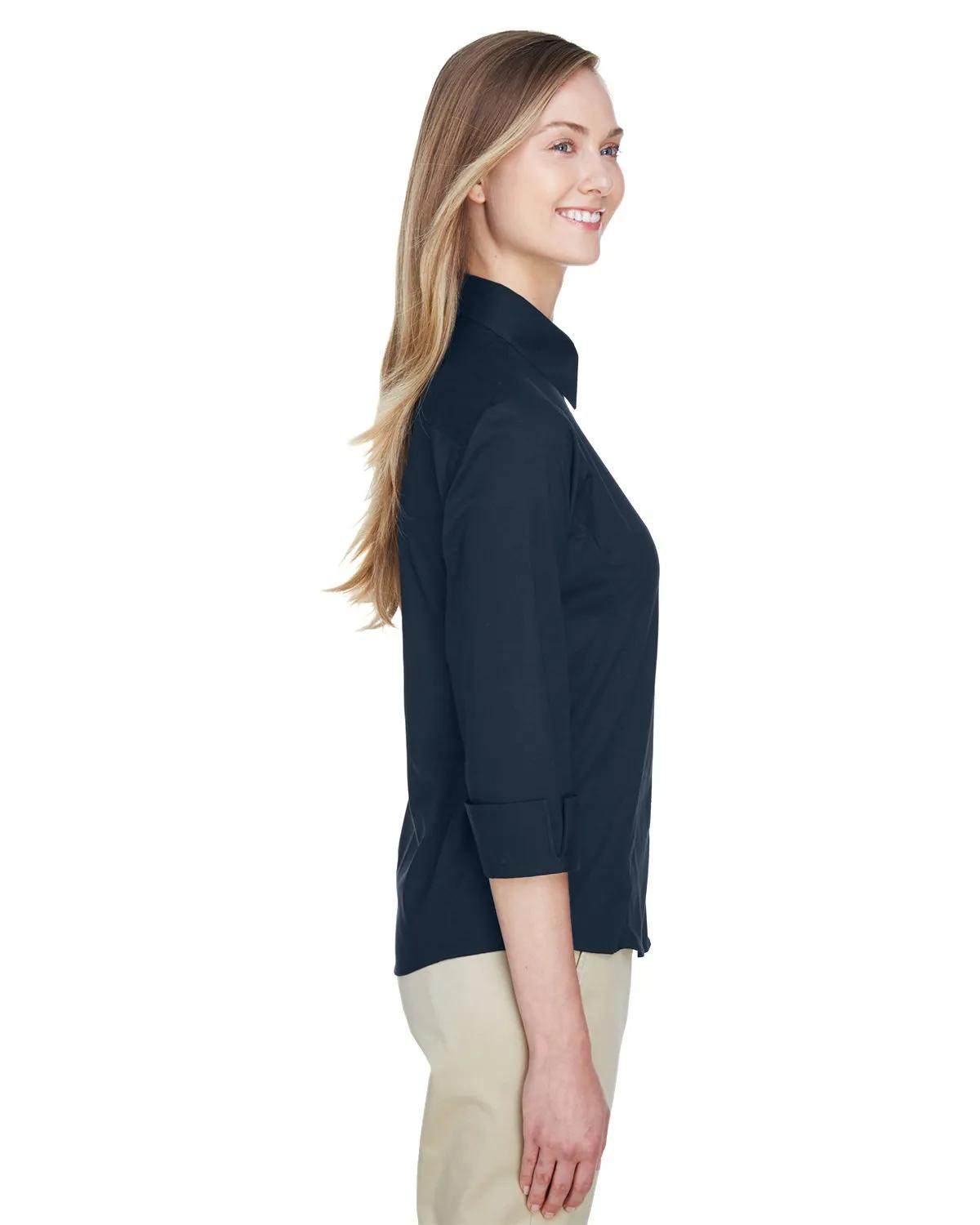 Ladies' Perfect Fit™ Three-Quarter Sleeve Stretch Poplin Blouse 33 of 48