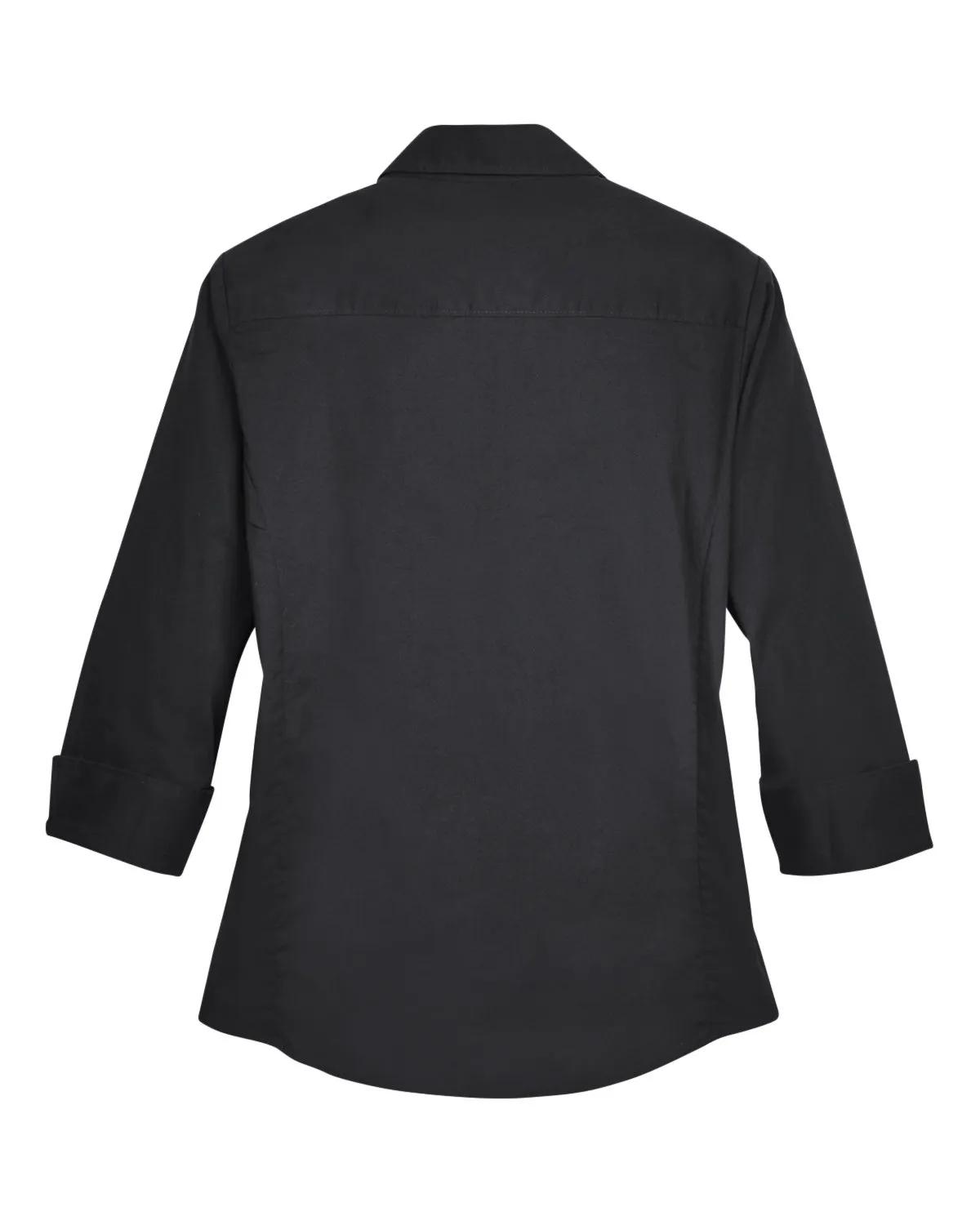 Ladies' Perfect Fit™ Three-Quarter Sleeve Stretch Poplin Blouse 17 of 48