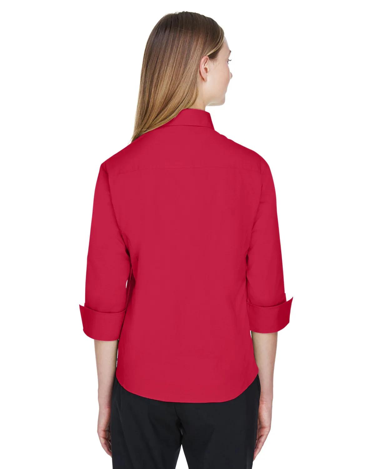 Ladies' Perfect Fit™ Three-Quarter Sleeve Stretch Poplin Blouse 20 of 48