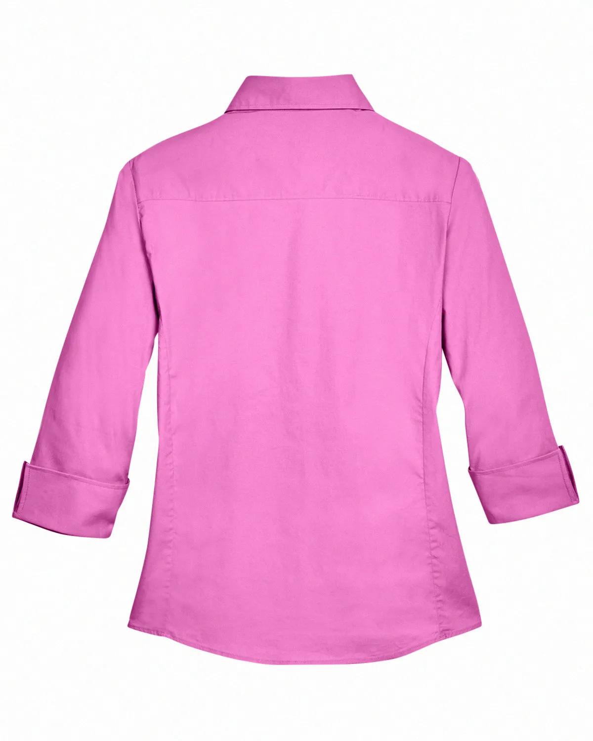 Ladies' Perfect Fit™ Three-Quarter Sleeve Stretch Poplin Blouse 40 of 48