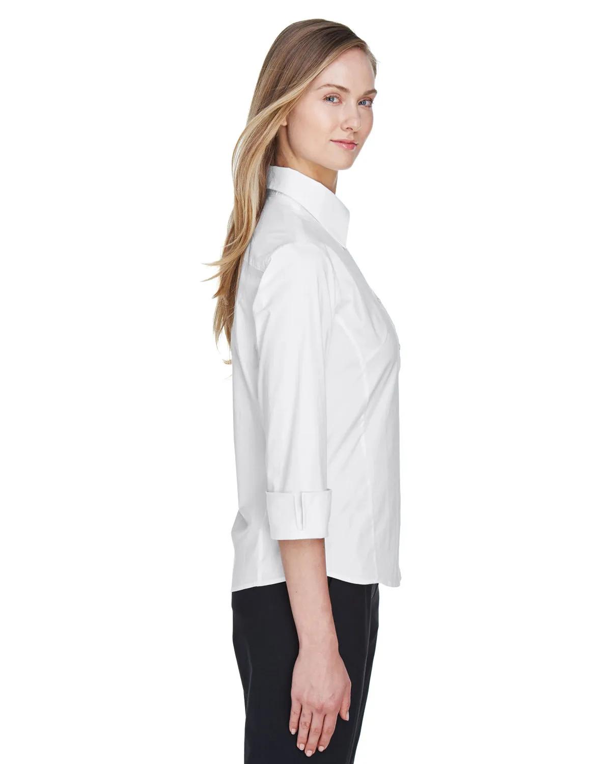 Ladies' Perfect Fit™ Three-Quarter Sleeve Stretch Poplin Blouse 9 of 48