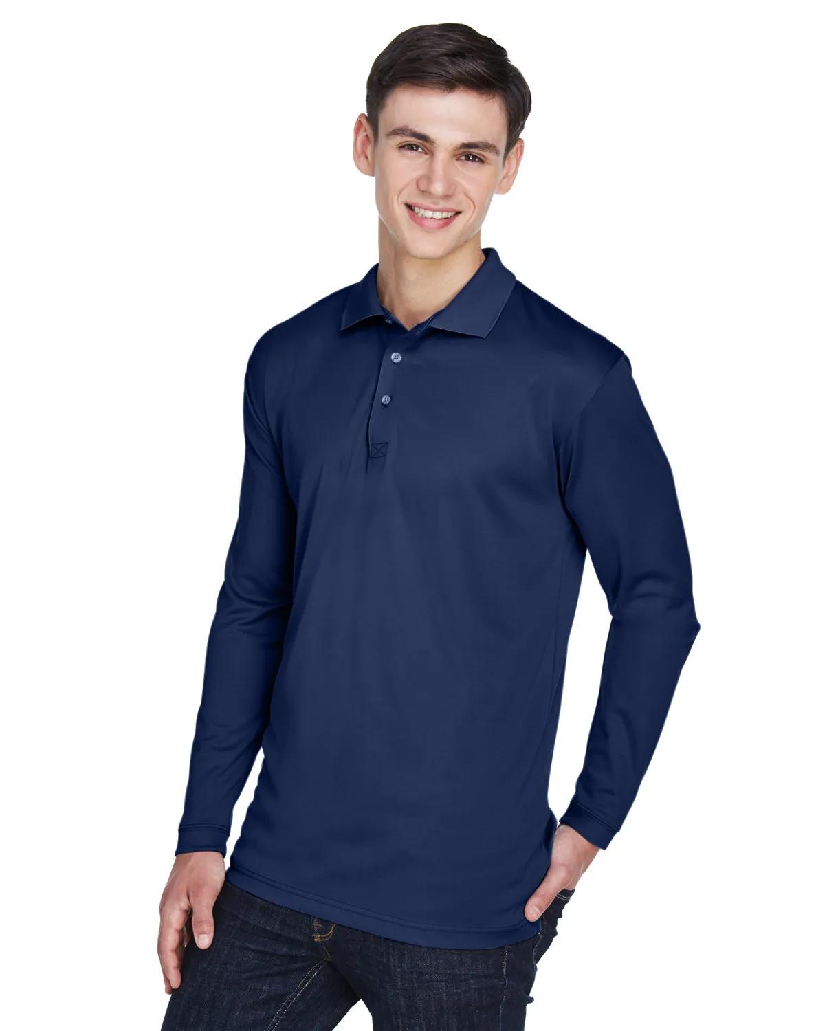 Adult Cool & Dry Sport Long-Sleeve Polo 9 of 32