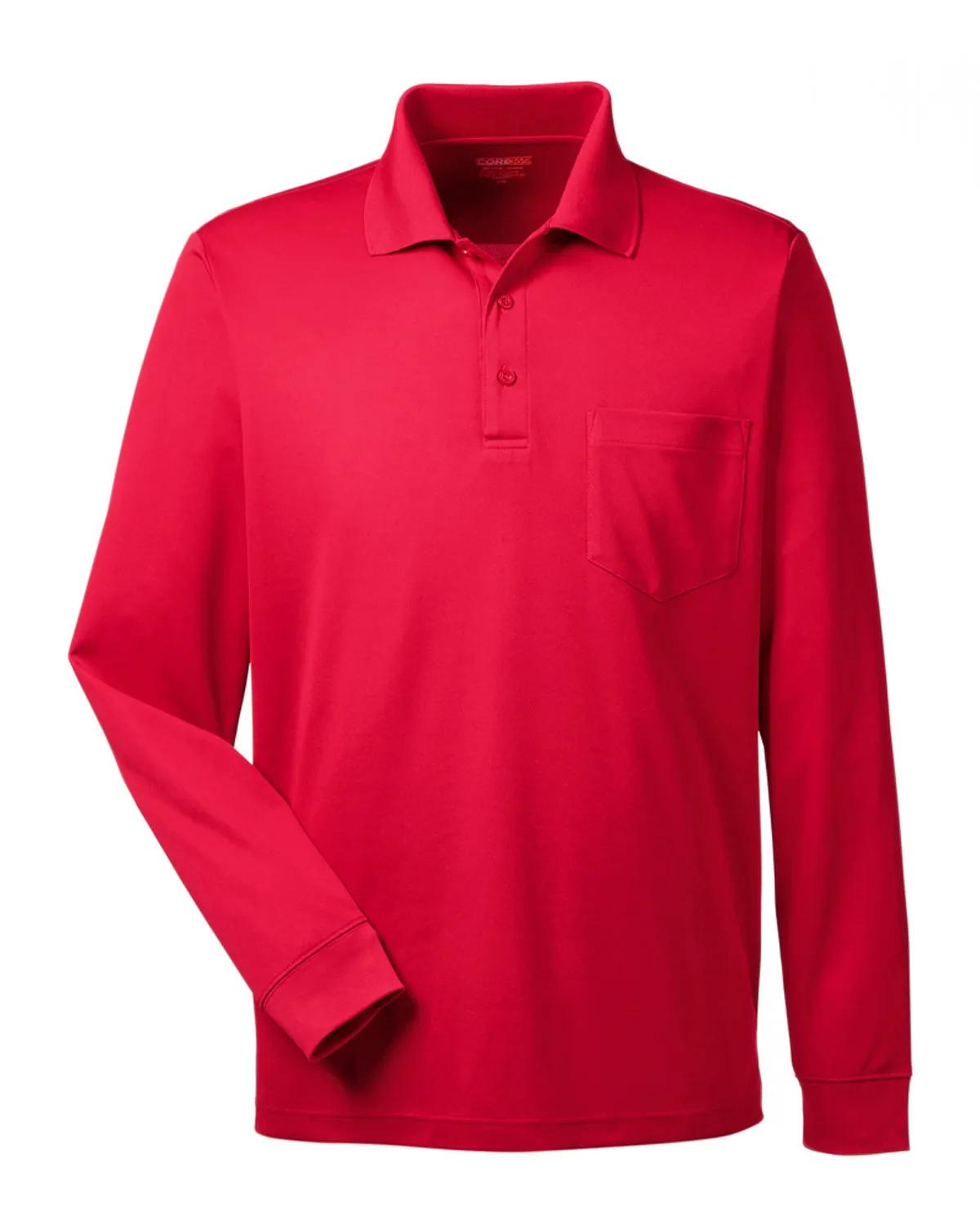 Adult Pinnacle Performance Long-Sleeve Piqué Polo with Pocket 29 of 33