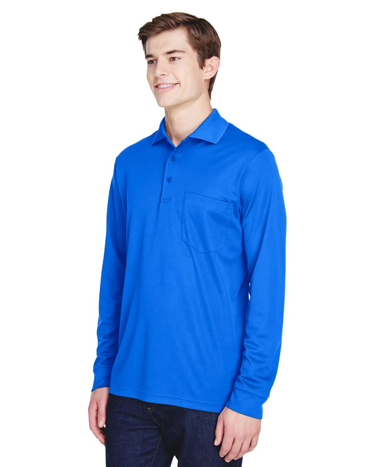 Adult Pinnacle Performance Long-Sleeve Piqué Polo with Pocket 5 of 33