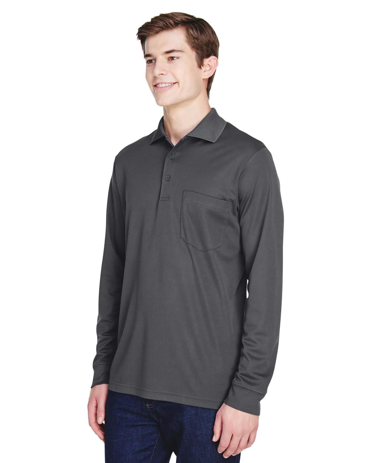 Adult Pinnacle Performance Long-Sleeve Piqué Polo with Pocket 17 of 33