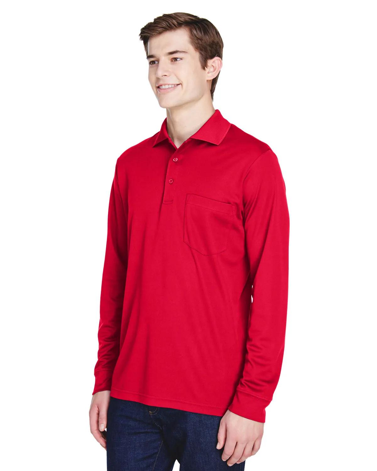 Adult Pinnacle Performance Long-Sleeve Piqué Polo with Pocket 24 of 33