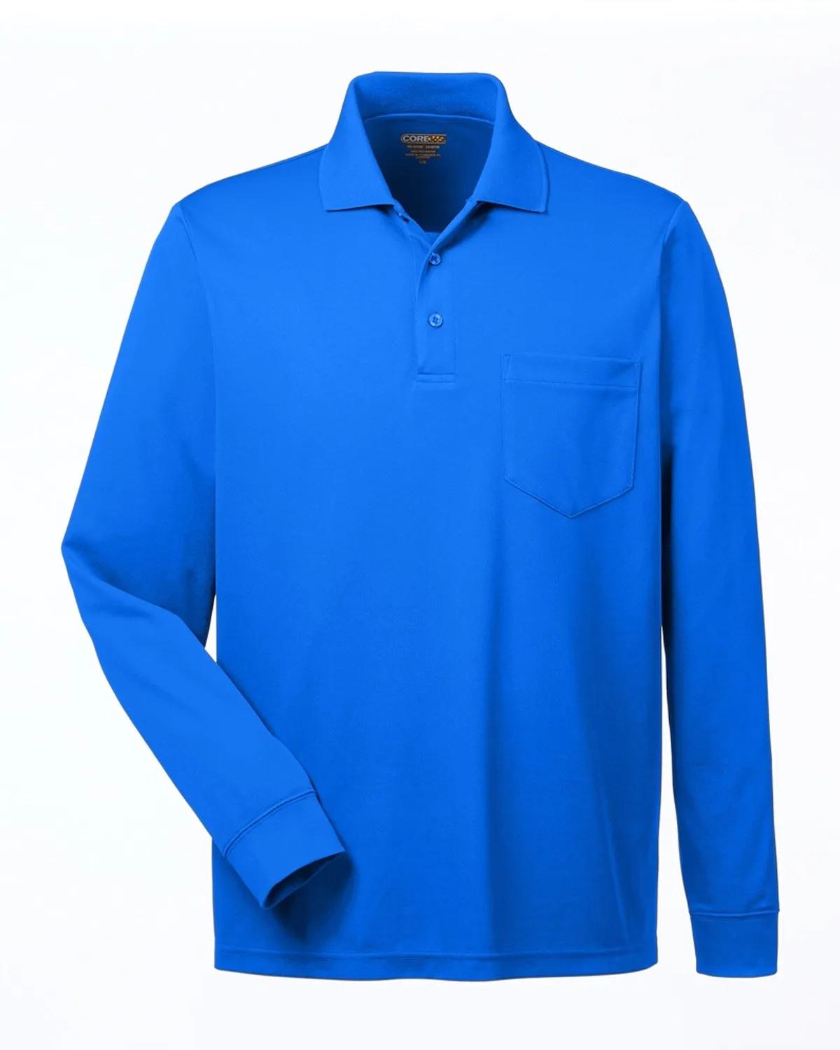 Adult Pinnacle Performance Long-Sleeve Piqué Polo with Pocket 5 of 33