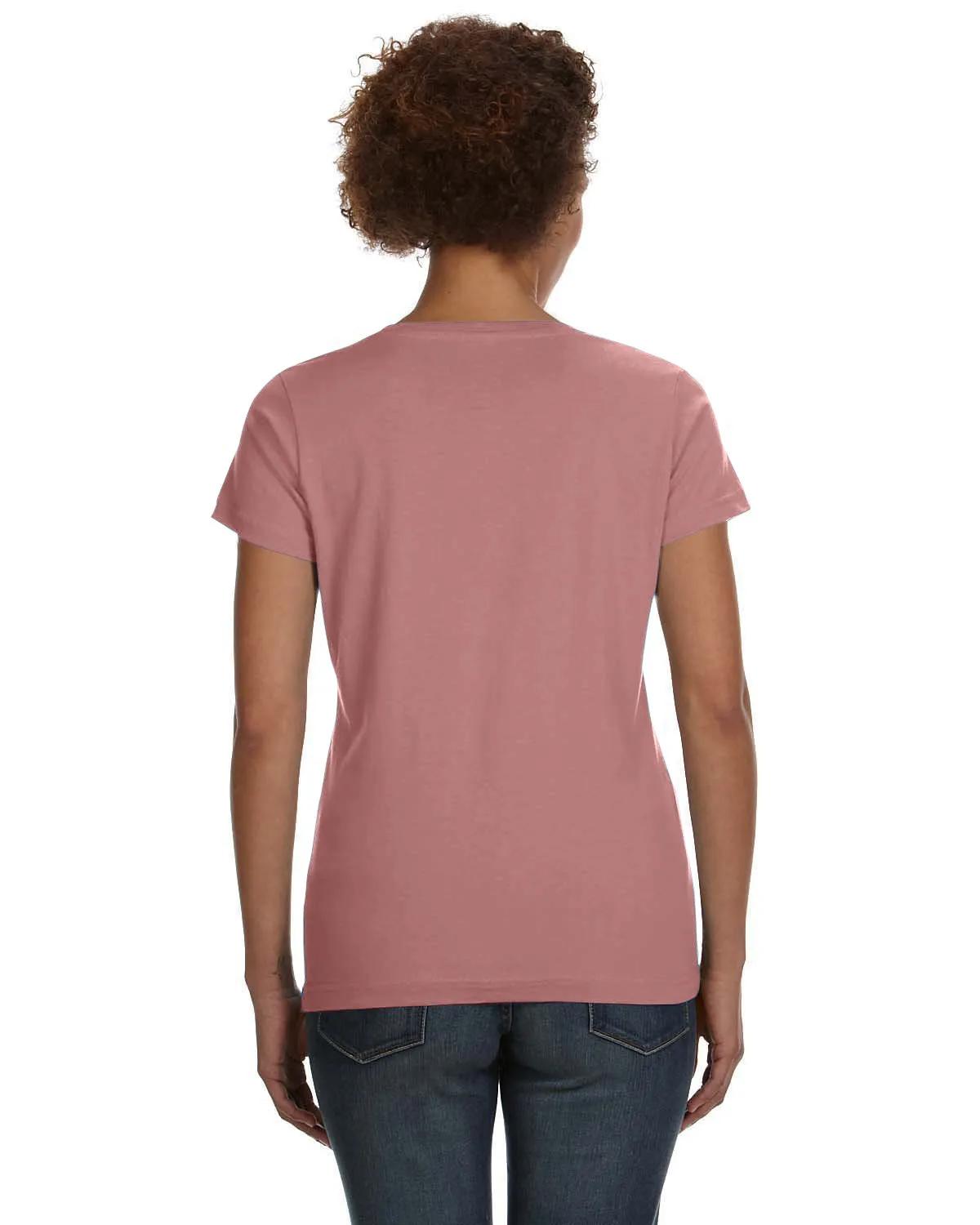 Ladies' V-Neck Fine Jersey T-Shirt 22 of 44