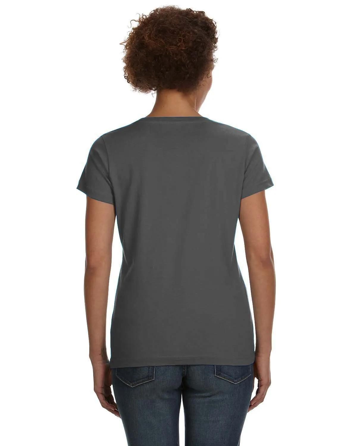 Ladies' V-Neck Fine Jersey T-Shirt 33 of 44