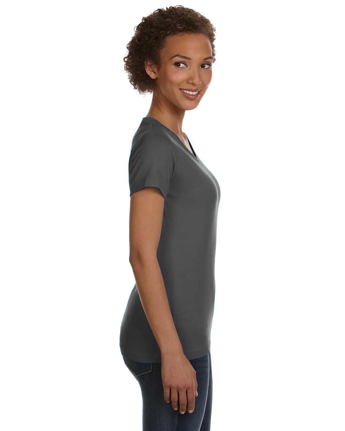 Ladies' V-Neck Fine Jersey T-Shirt 34 of 44