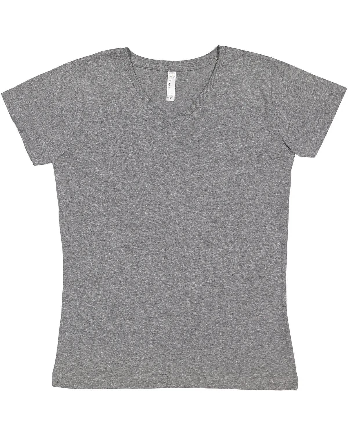 Ladies' V-Neck Fine Jersey T-Shirt 12 of 44