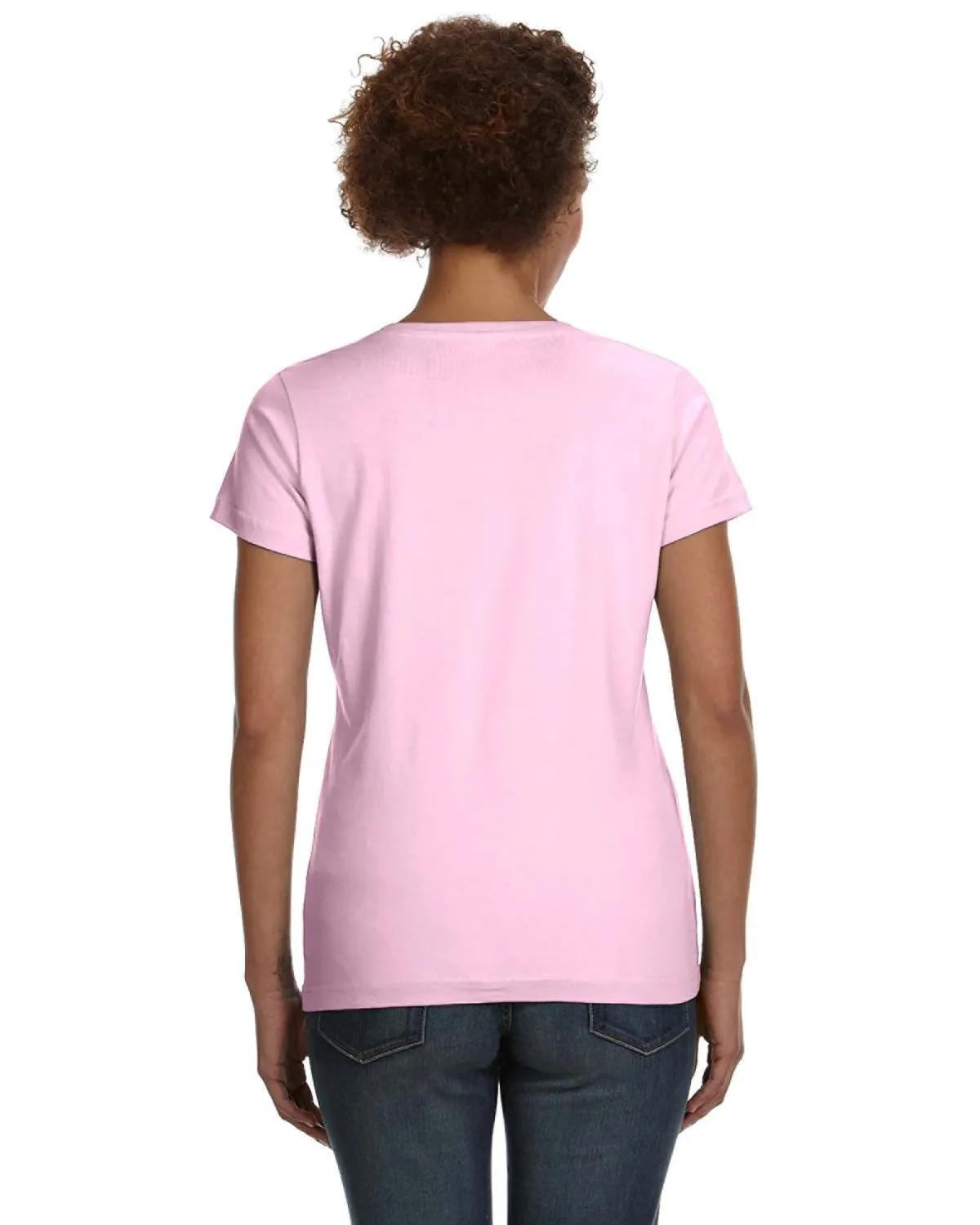 Ladies' V-Neck Fine Jersey T-Shirt 34 of 44