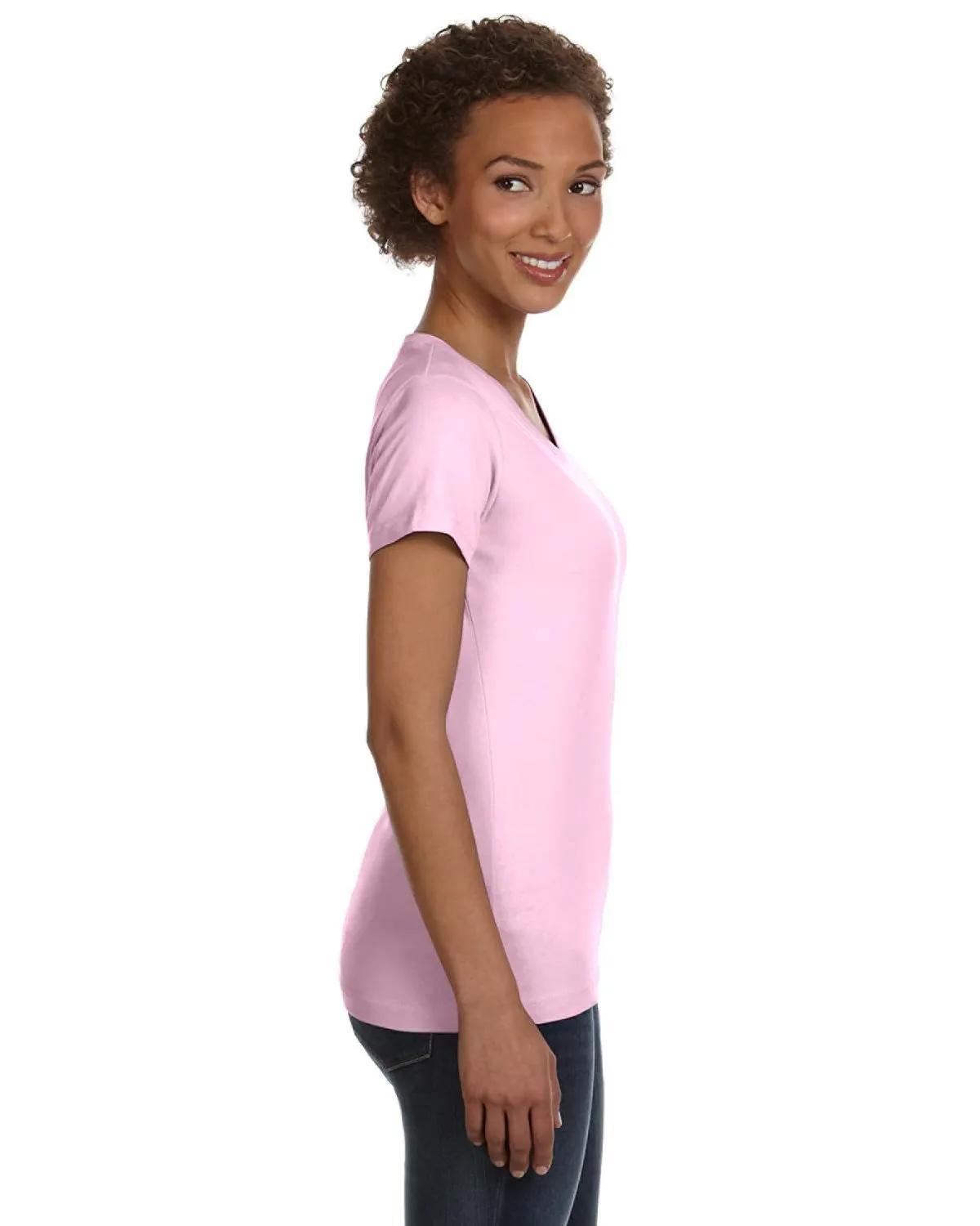 Ladies' V-Neck Fine Jersey T-Shirt 26 of 44