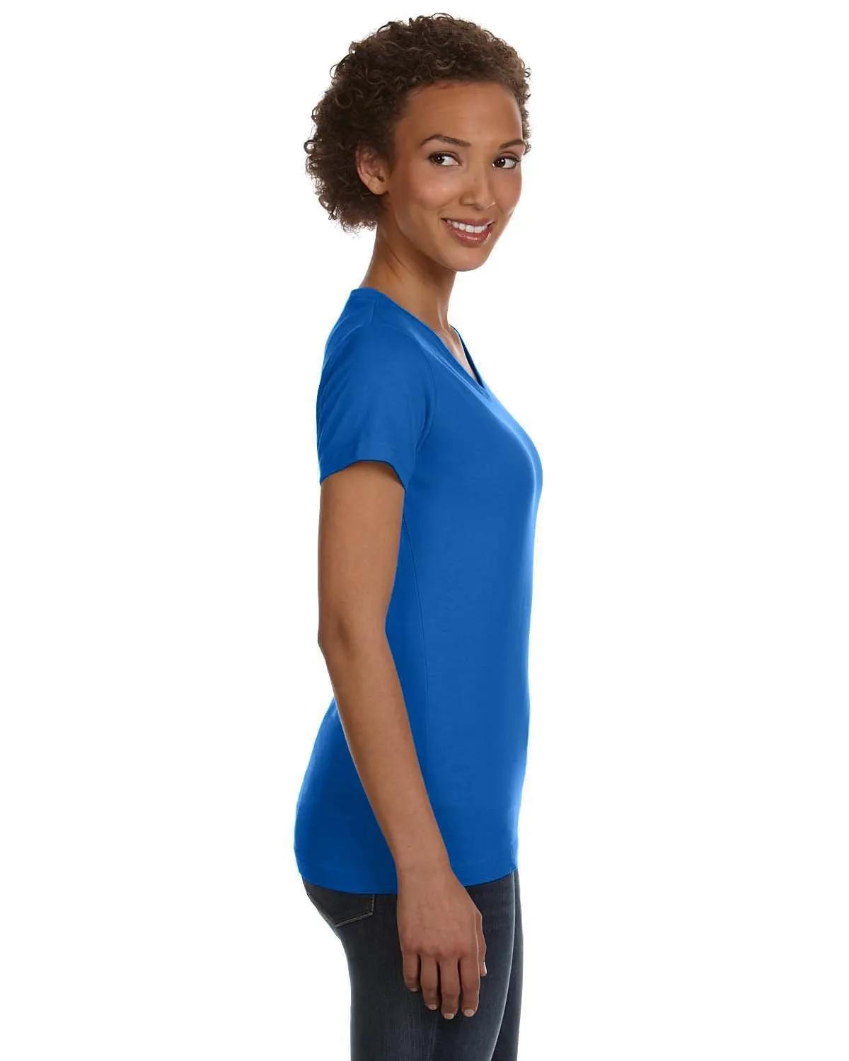 Ladies' V-Neck Fine Jersey T-Shirt 28 of 44