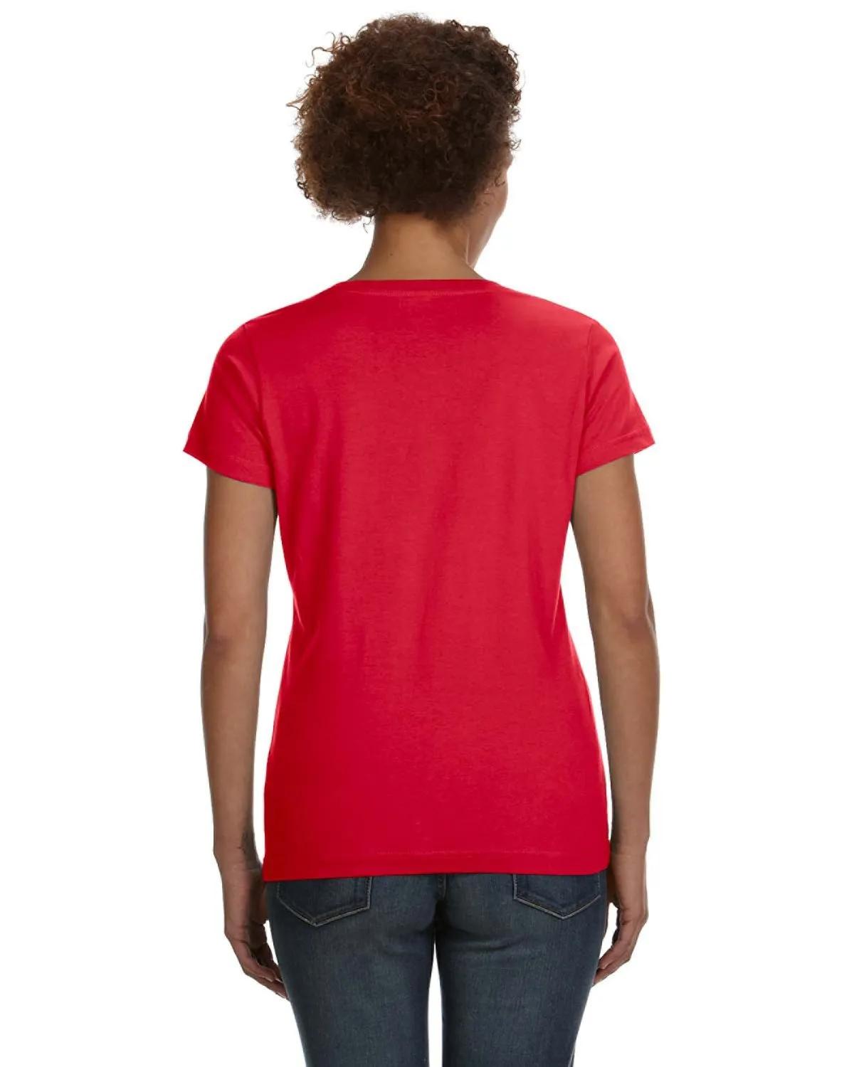 Ladies' V-Neck Fine Jersey T-Shirt 23 of 44