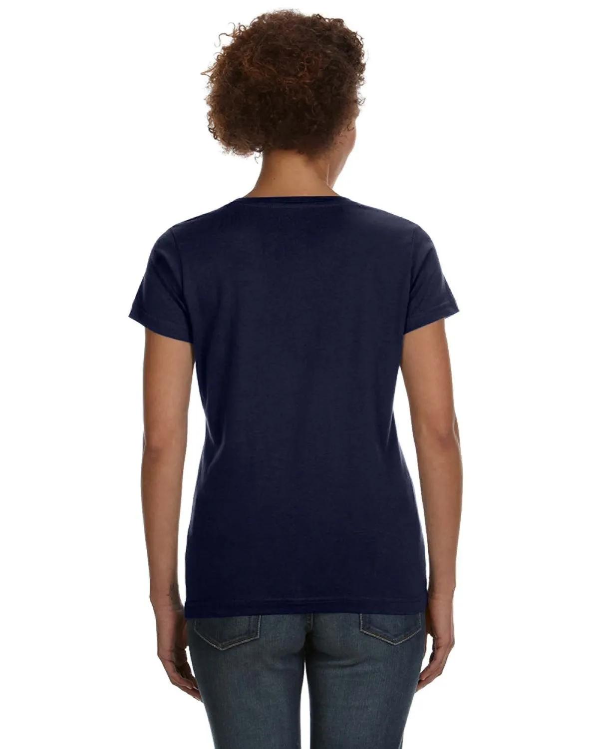 Ladies' V-Neck Fine Jersey T-Shirt 39 of 44