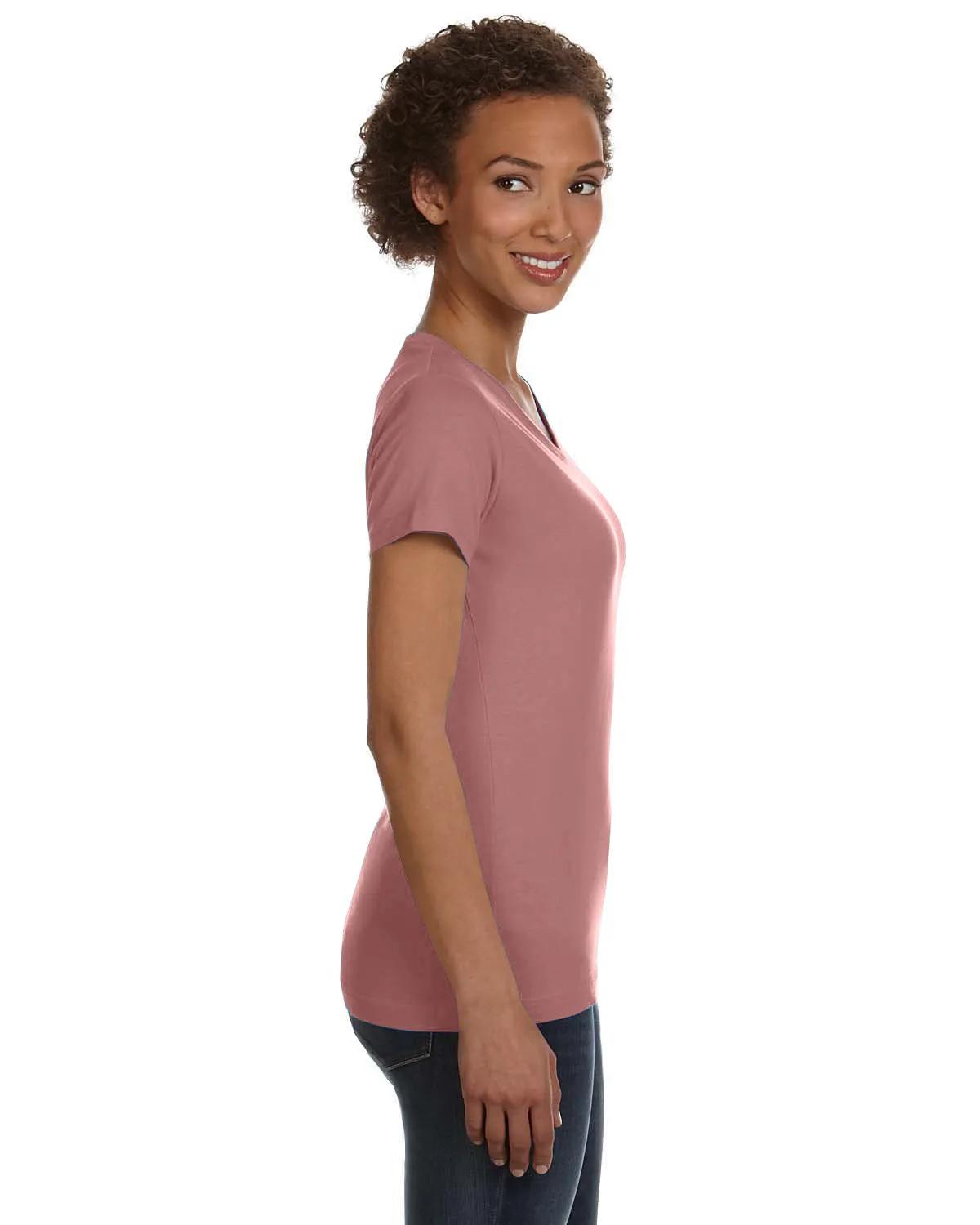 Ladies' V-Neck Fine Jersey T-Shirt 43 of 44