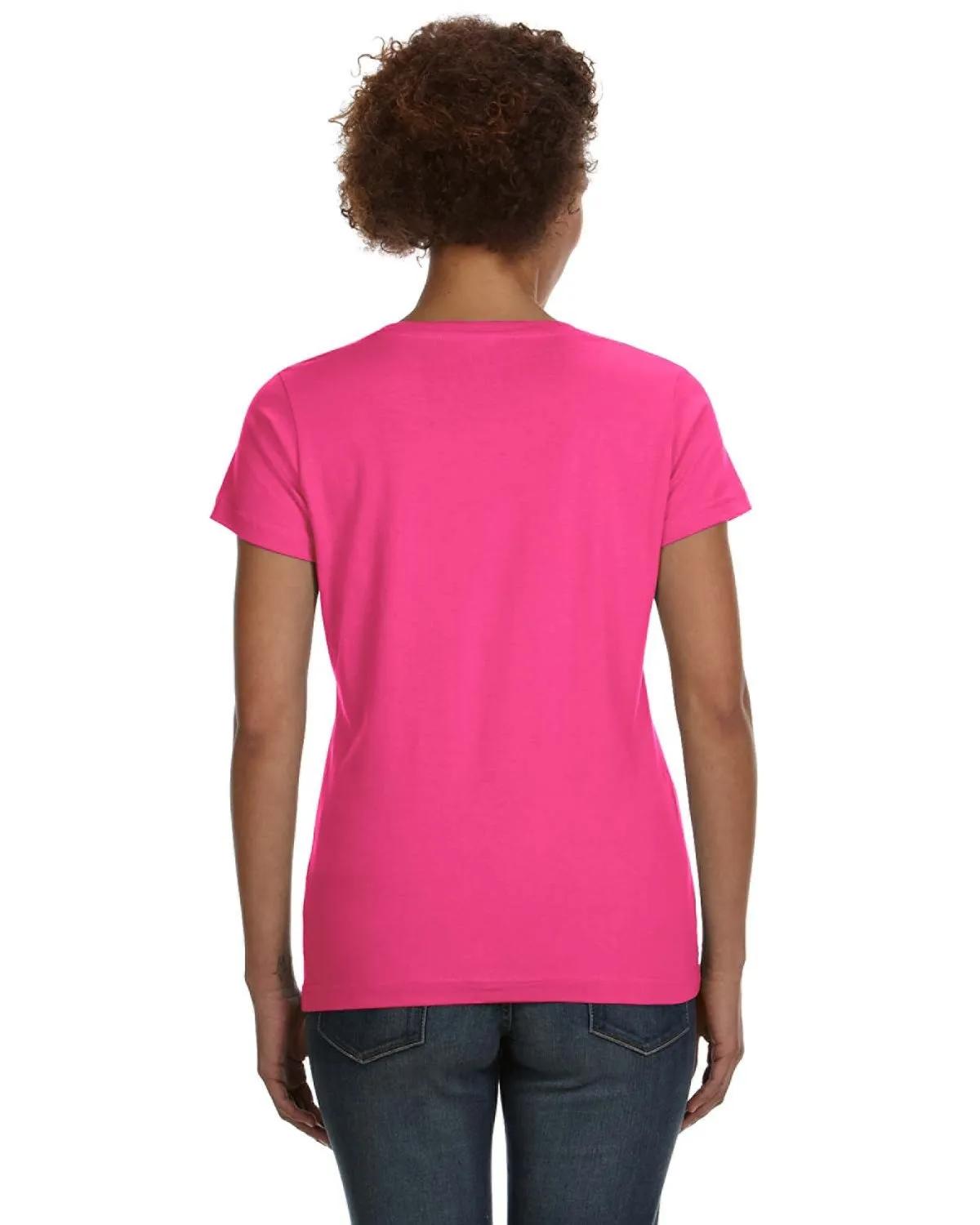 Ladies' V-Neck Fine Jersey T-Shirt 40 of 44