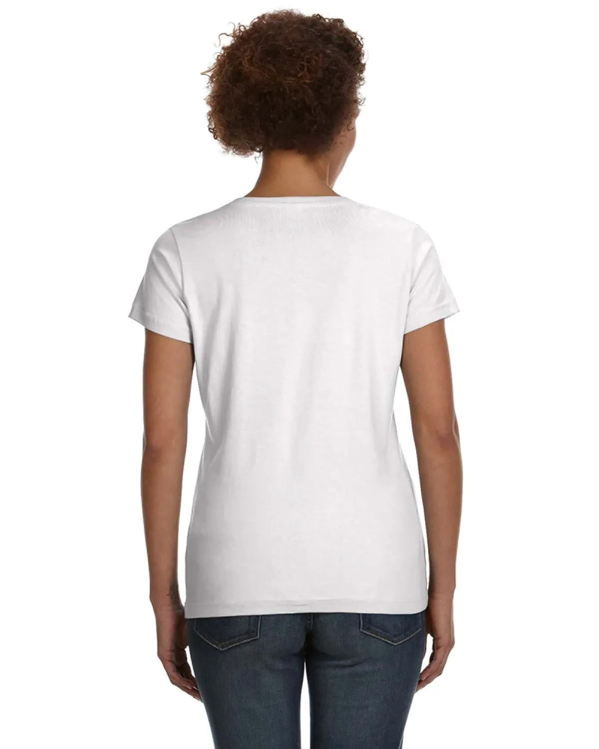 Ladies' V-Neck Fine Jersey T-Shirt 20 of 44