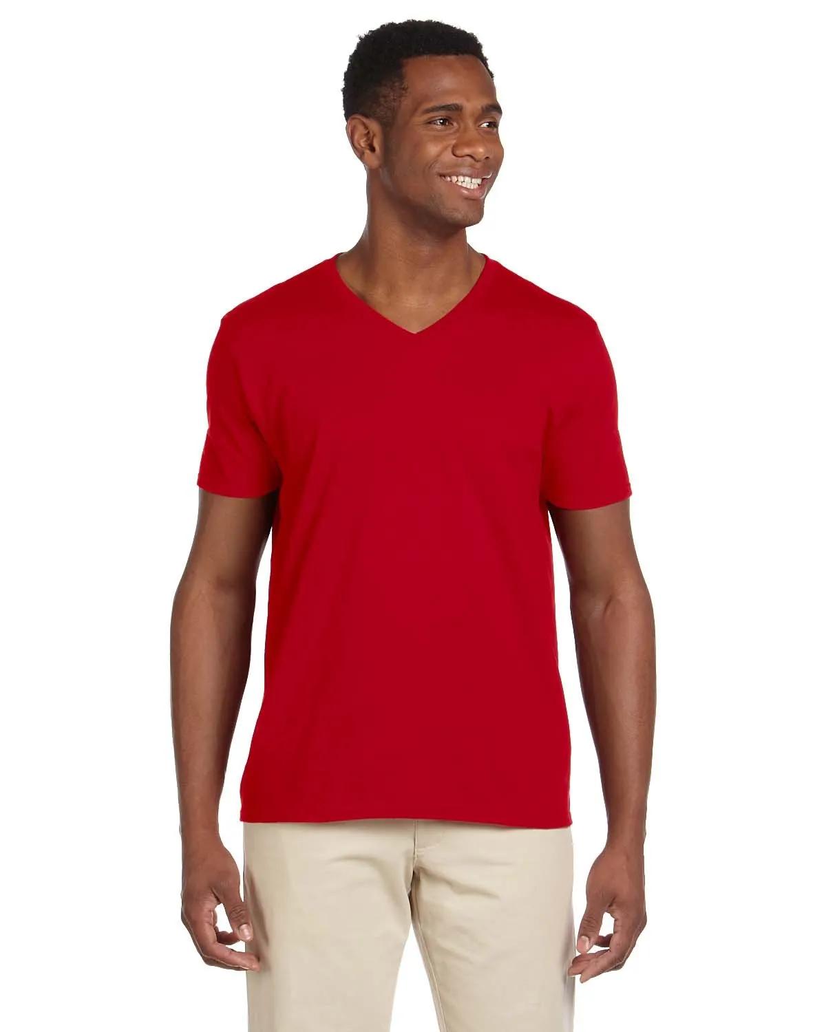 Adult Softstyle® V-Neck T-Shirt 1 of 47