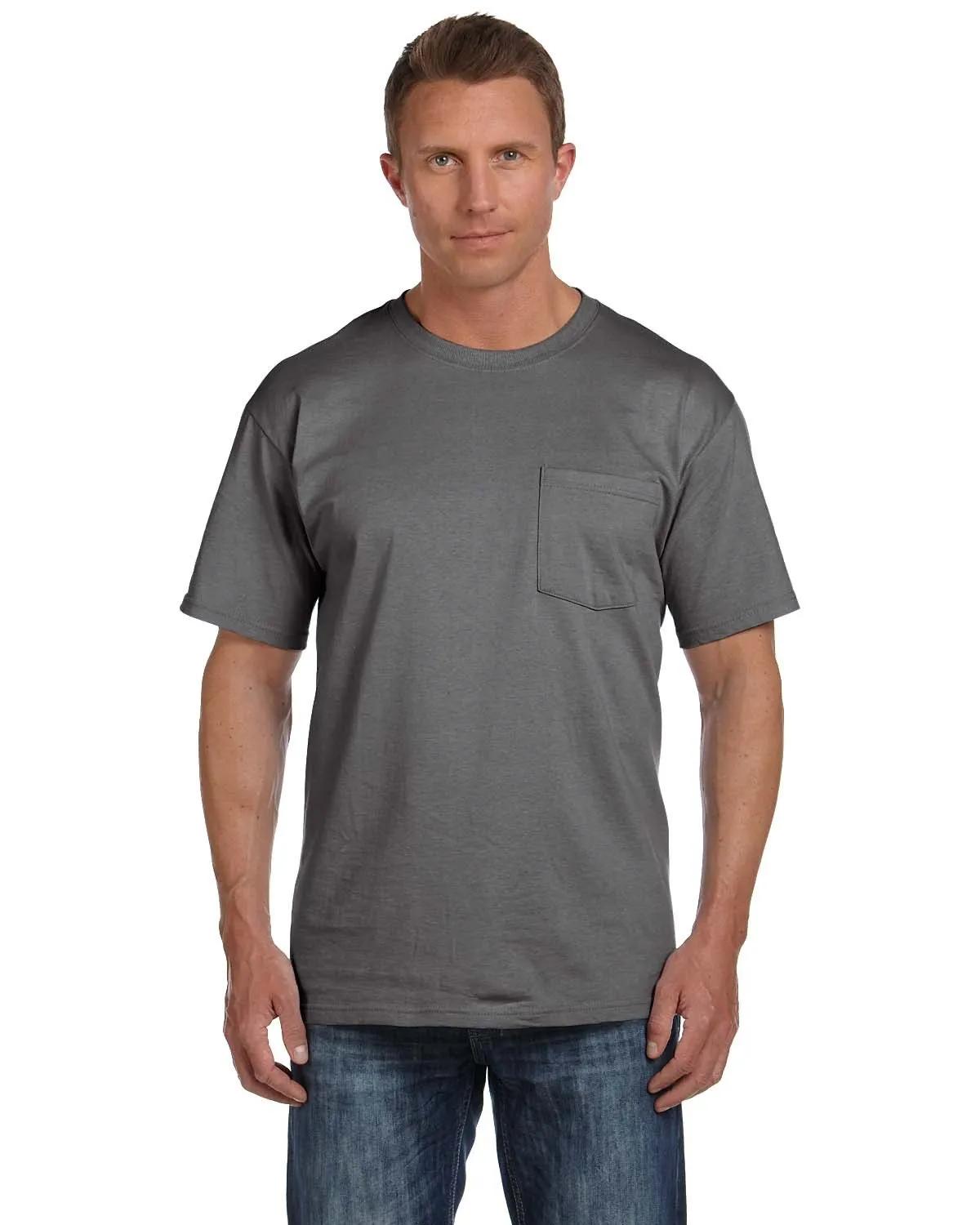 Adult HD Cotton™ Pocket T-Shirt 1 of 29