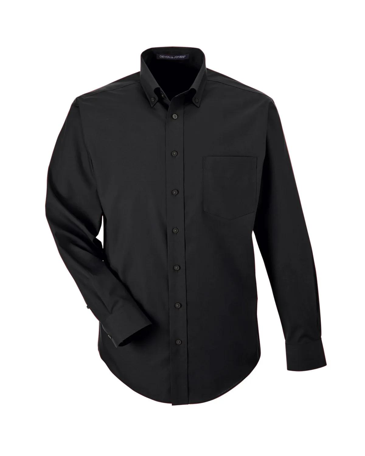 Men's Crown Collection® Tall Solid Broadcloth Woven Shirt 11 of 27