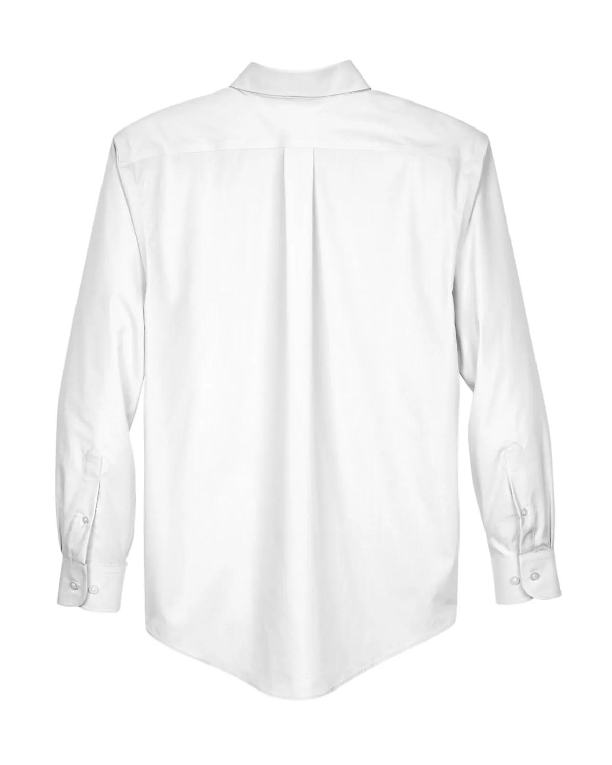 Men's Crown Collection® Tall Solid Broadcloth Woven Shirt 4 of 27