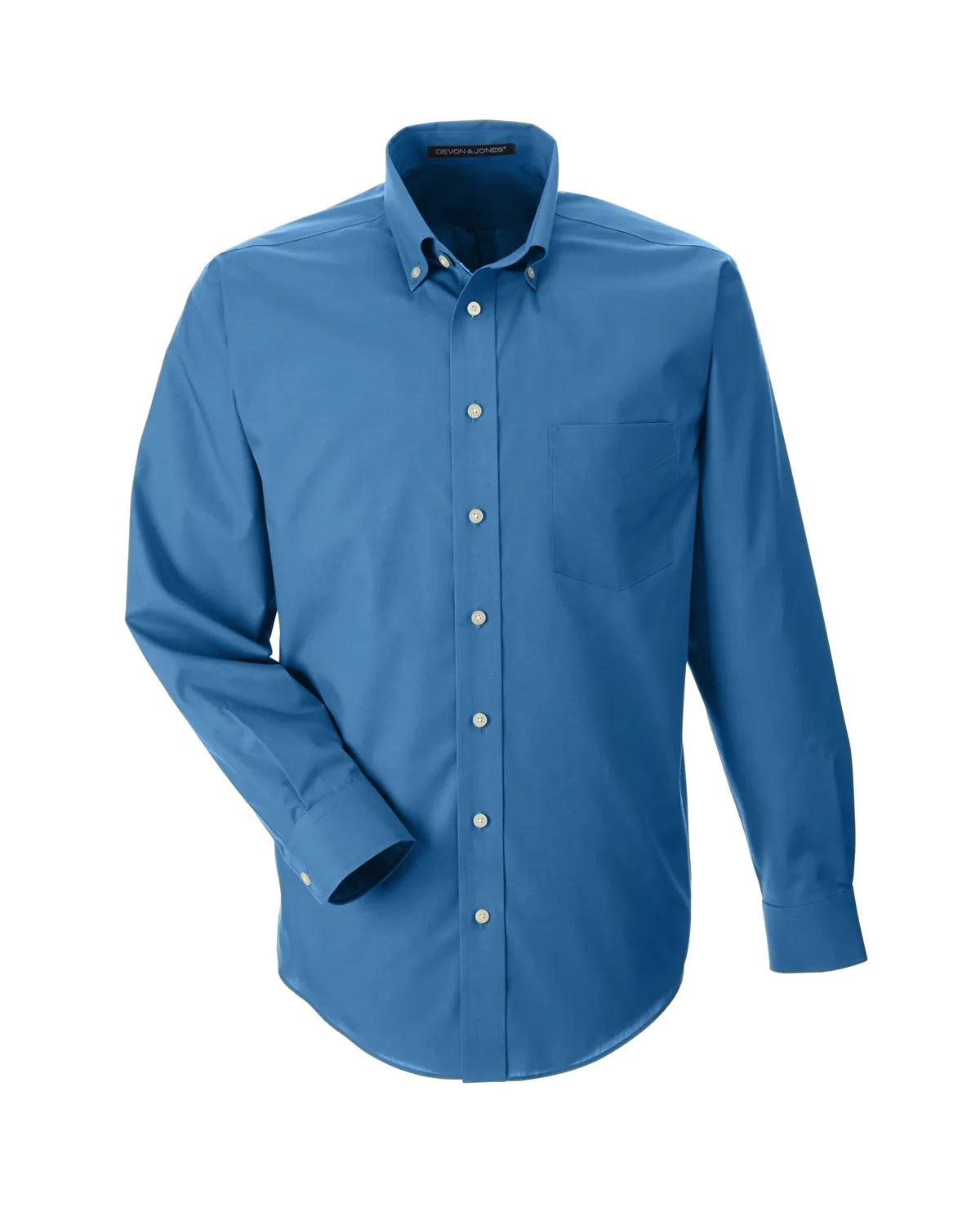 Men's Crown Collection® Tall Solid Broadcloth Woven Shirt 24 of 27